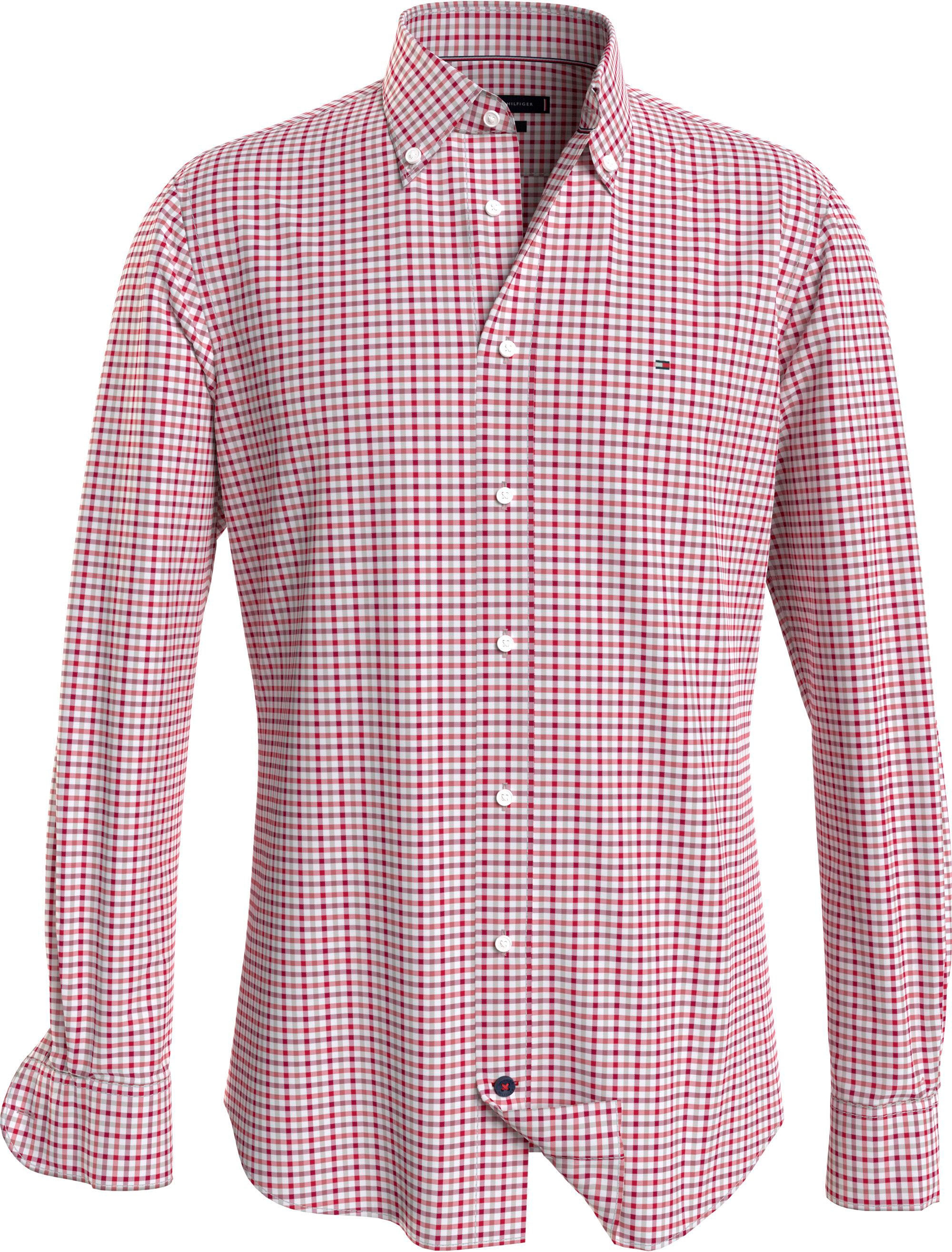 Tommy Hilfiger Langarmhemd »CL W-OXFORD CHECK RF SHIRT«, mit dezenter  Labelflag auf der Brust online shoppen | Jelmoli-Versand