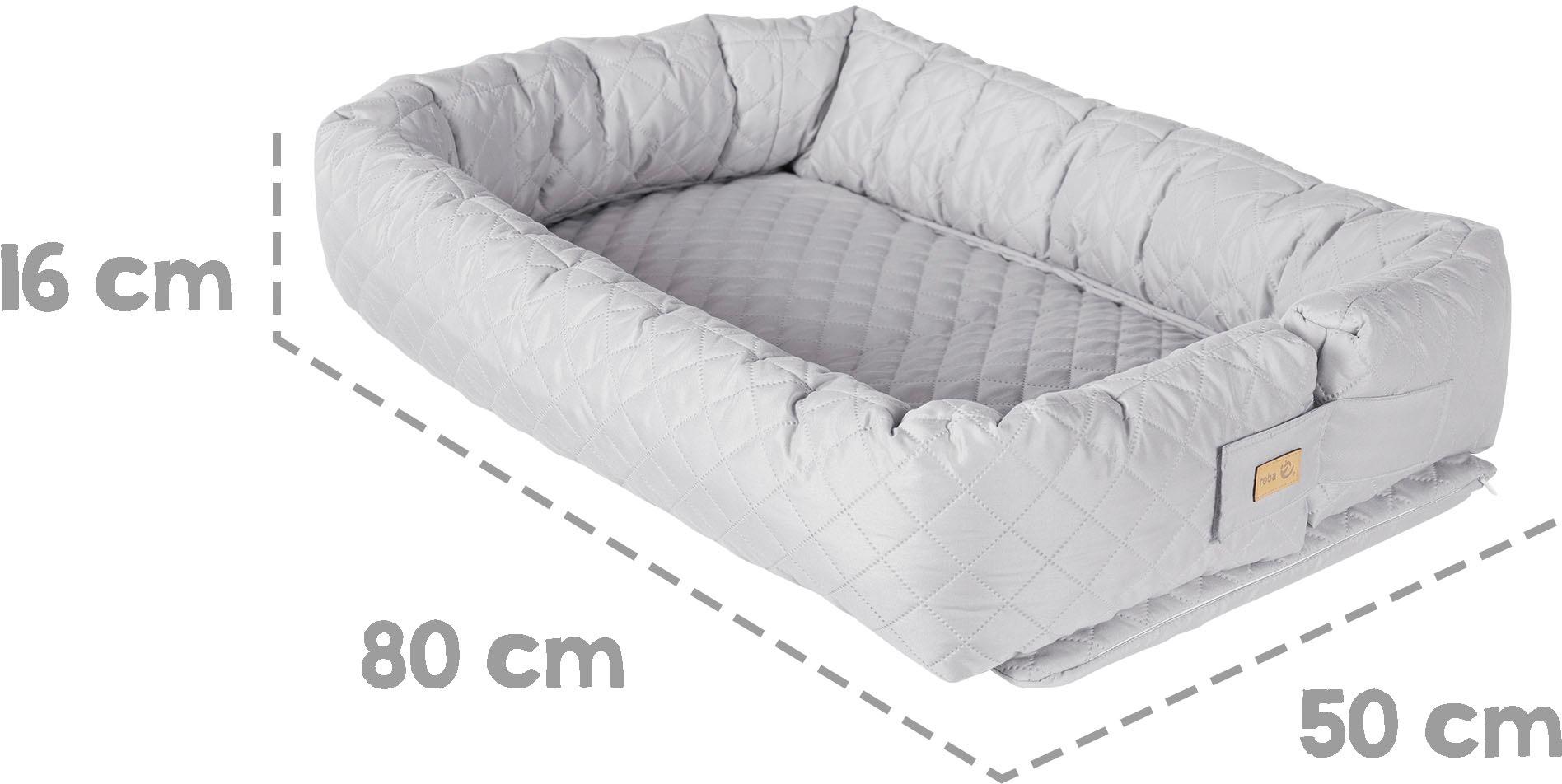 roba® Kuschelnest »Babyounge, roba Style, silberfarbengrau«, 3in1