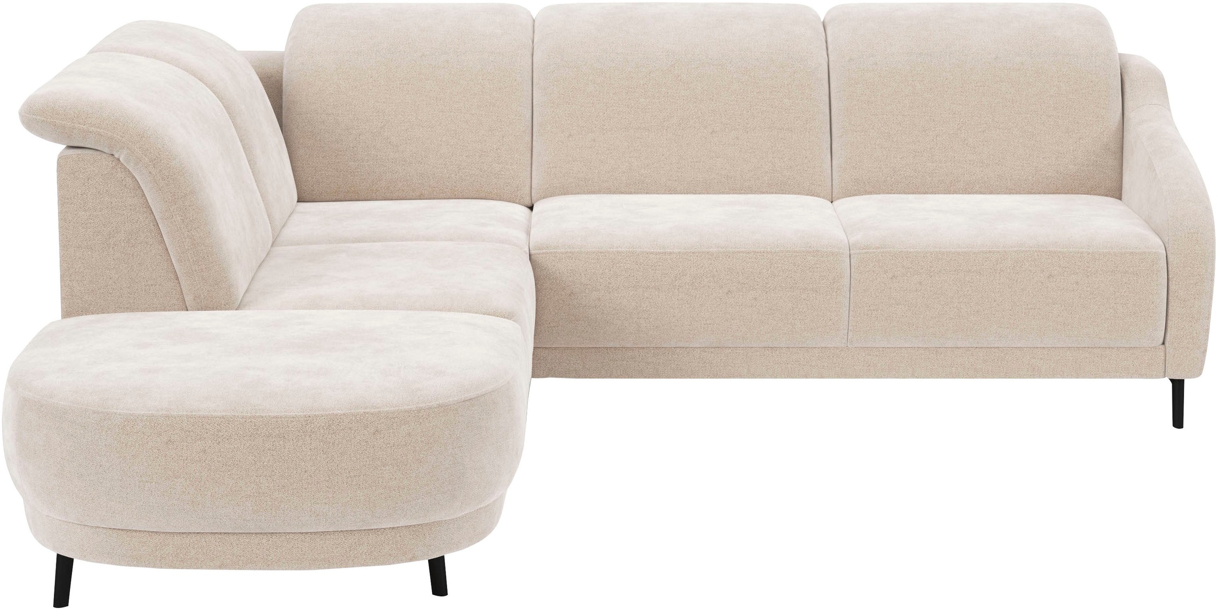 sit&more Ecksofa "Blues L-Form" wahlweise mit Klapptisch und USB