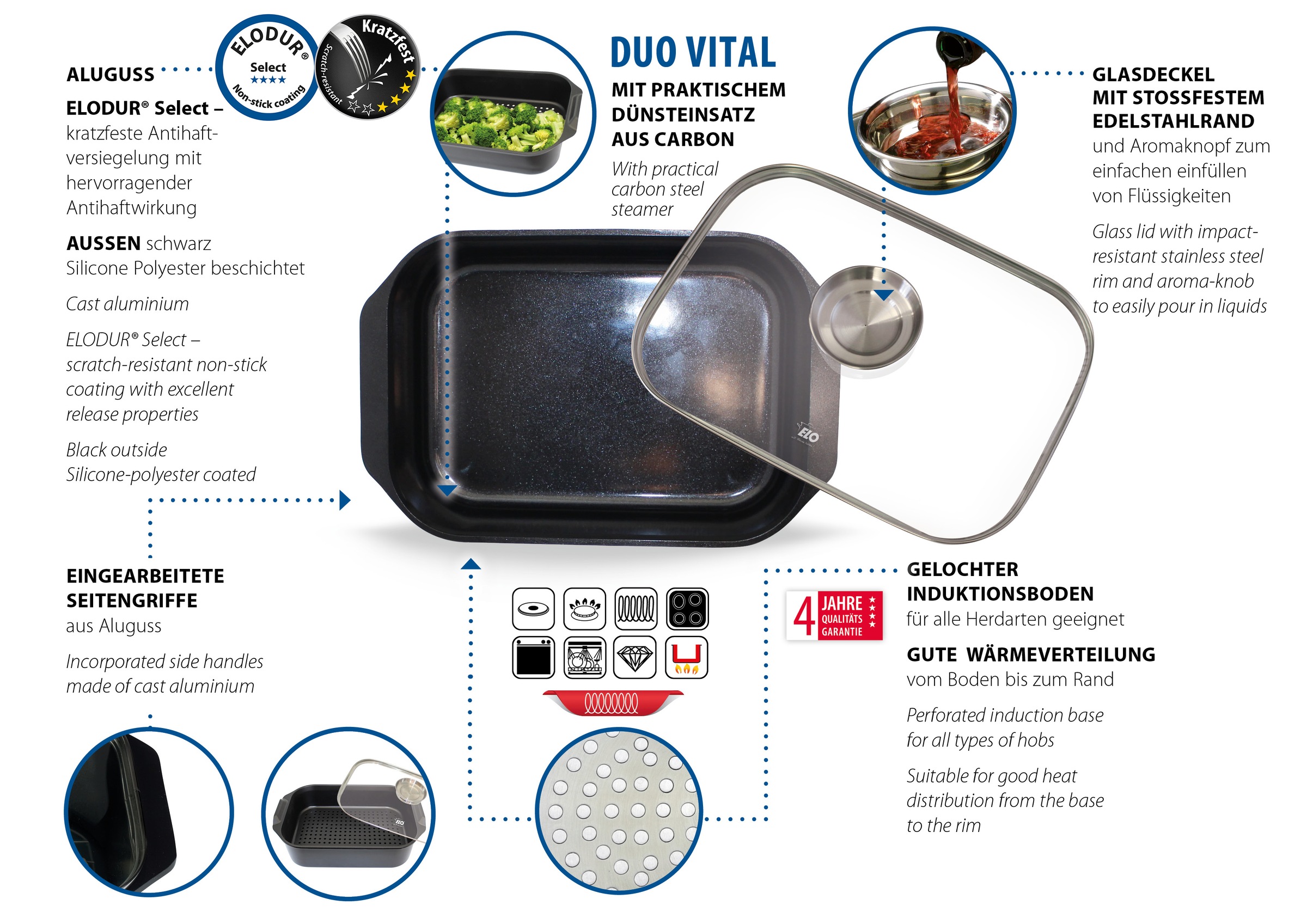 Elo Bräter "Duo Vital" Aluminiumguss
