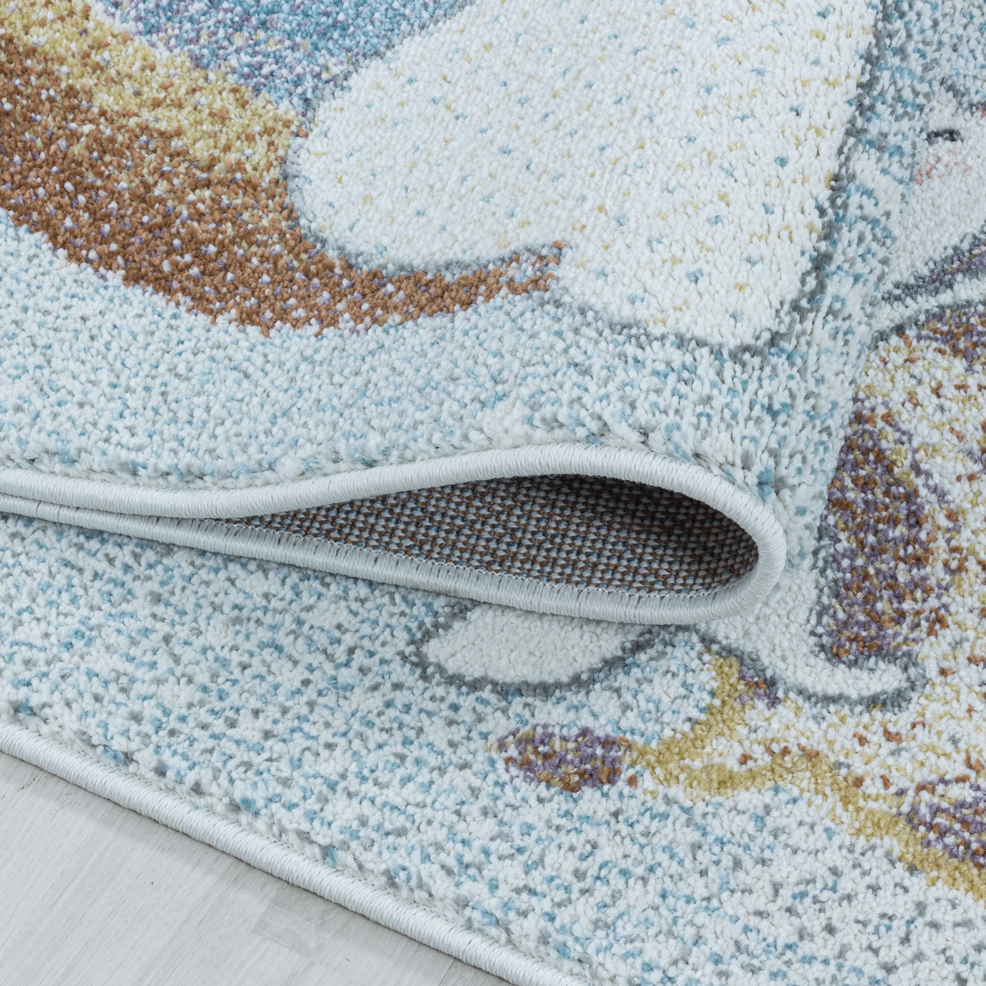 Ayyildiz Teppiche Kinderteppich »LUCKY 3612«, rechteckig, 11 mm Höhe, Kinder Giraffe Motivteppich