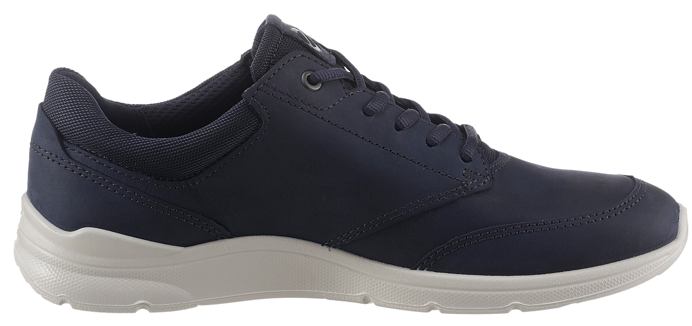 Ecco Sneaker »IRVING«, mit weisser Laufsohle, Freizeitschuh, Halbschuh, Schnürschuh