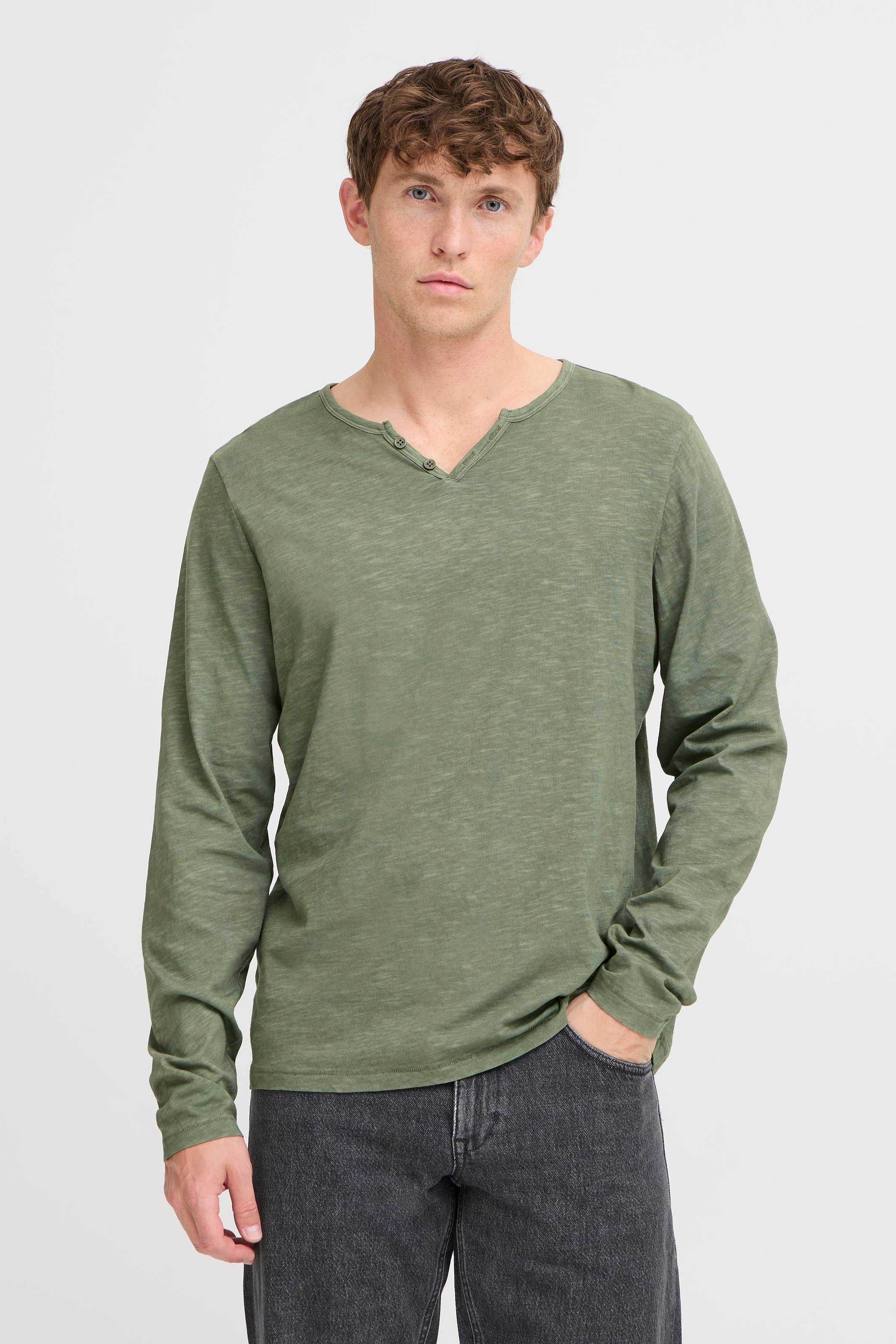 Blend T-Shirt »BHIVALDE SPILT NCK L/S TEE«
