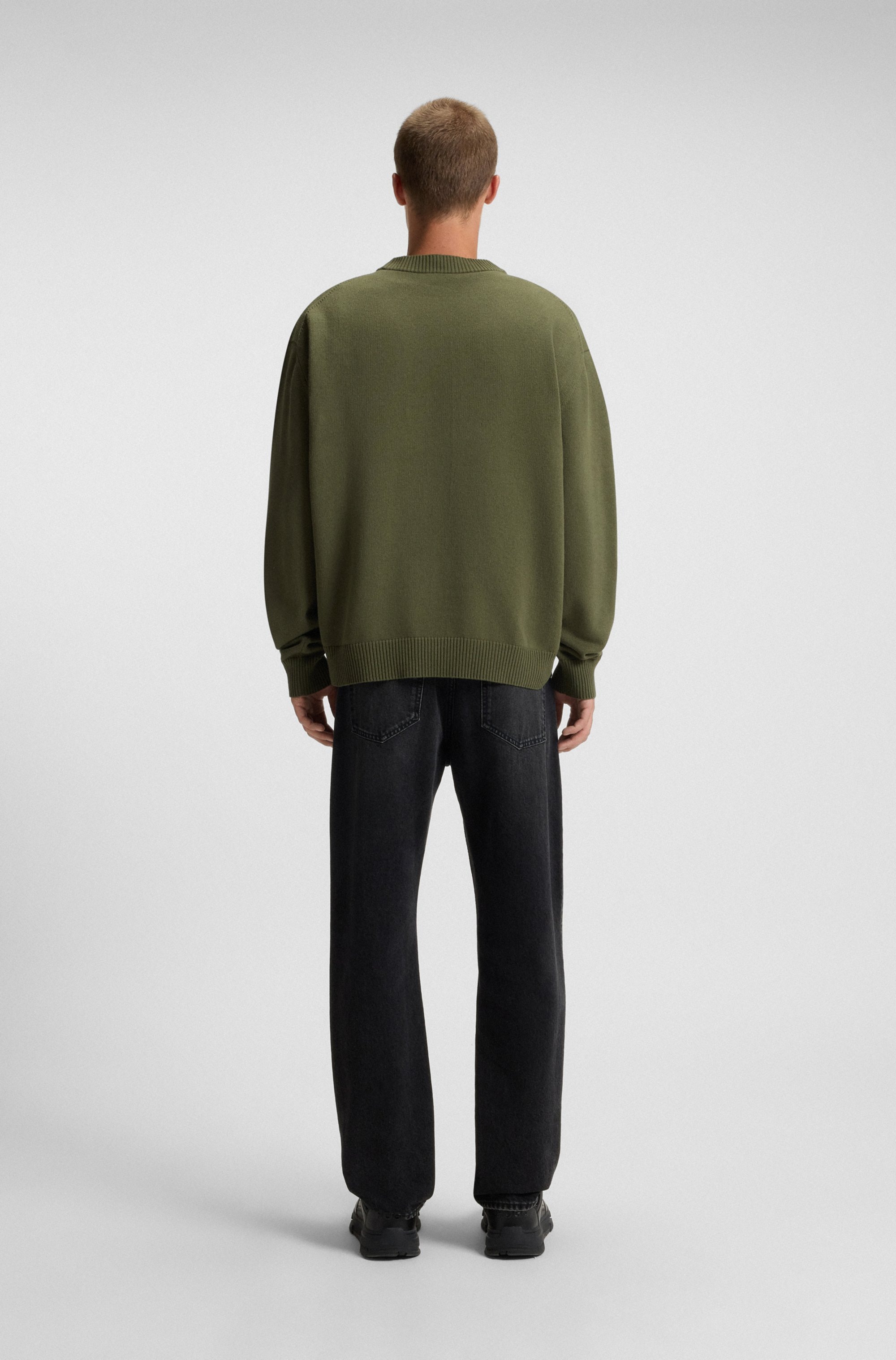 HUGO Blue Rundhalspullover »San Casey«, relaxed fit