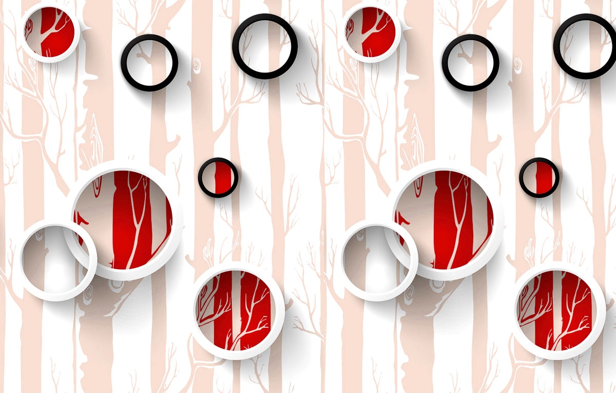 Papermoon Fototapete »Muster mit Wald«