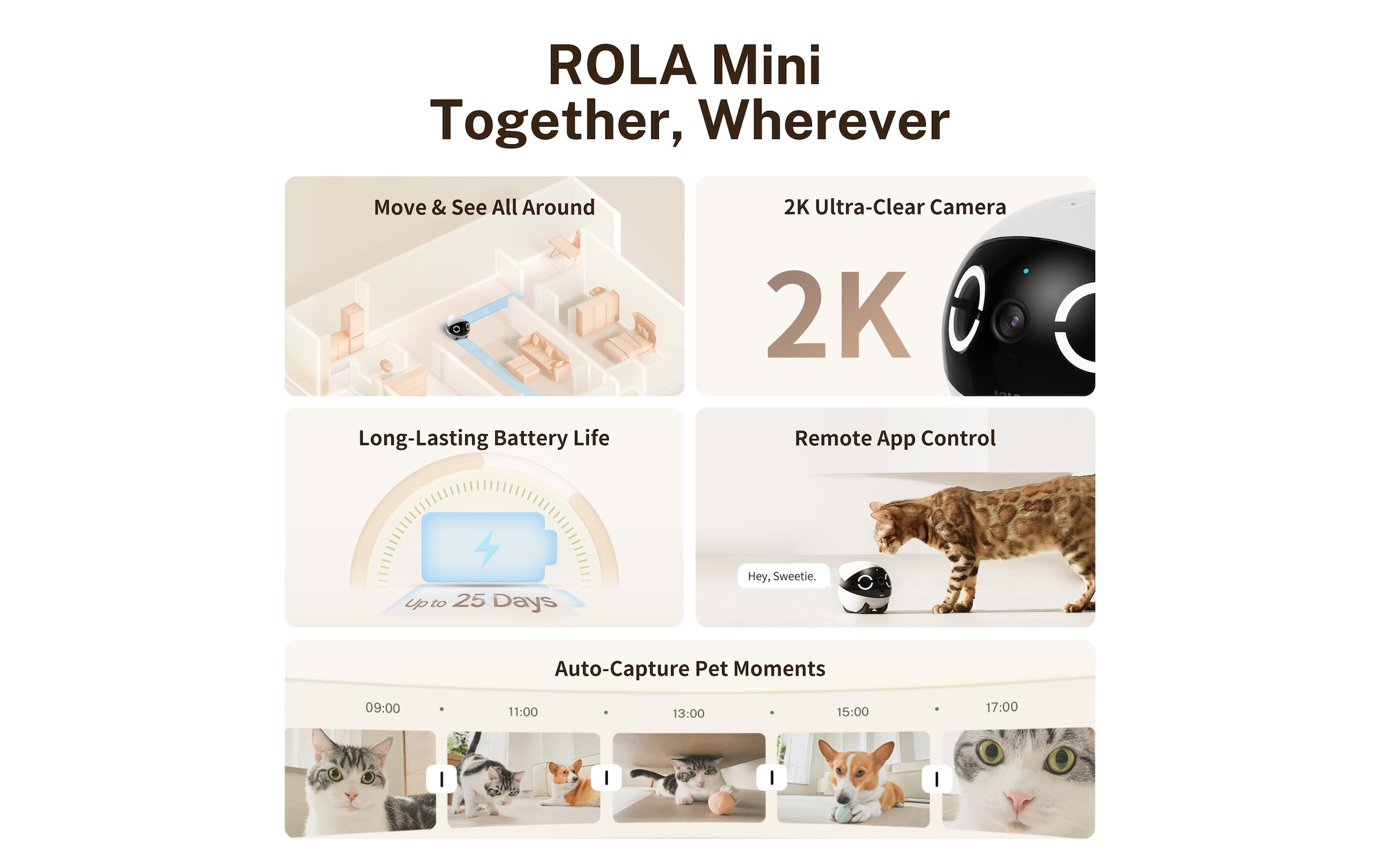 Überwachungskamera »ENABOT Rola 2k Cam«