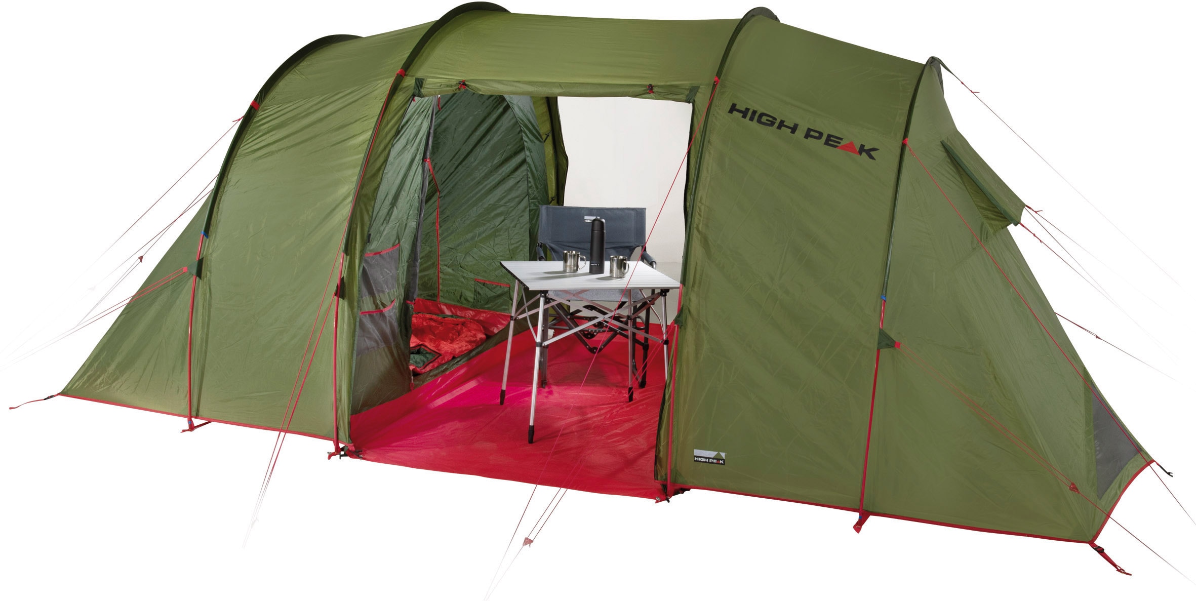 High Peak Tunnelzelt »Goose 4 LW«, 4 Personen, Aluminiumgestänge
