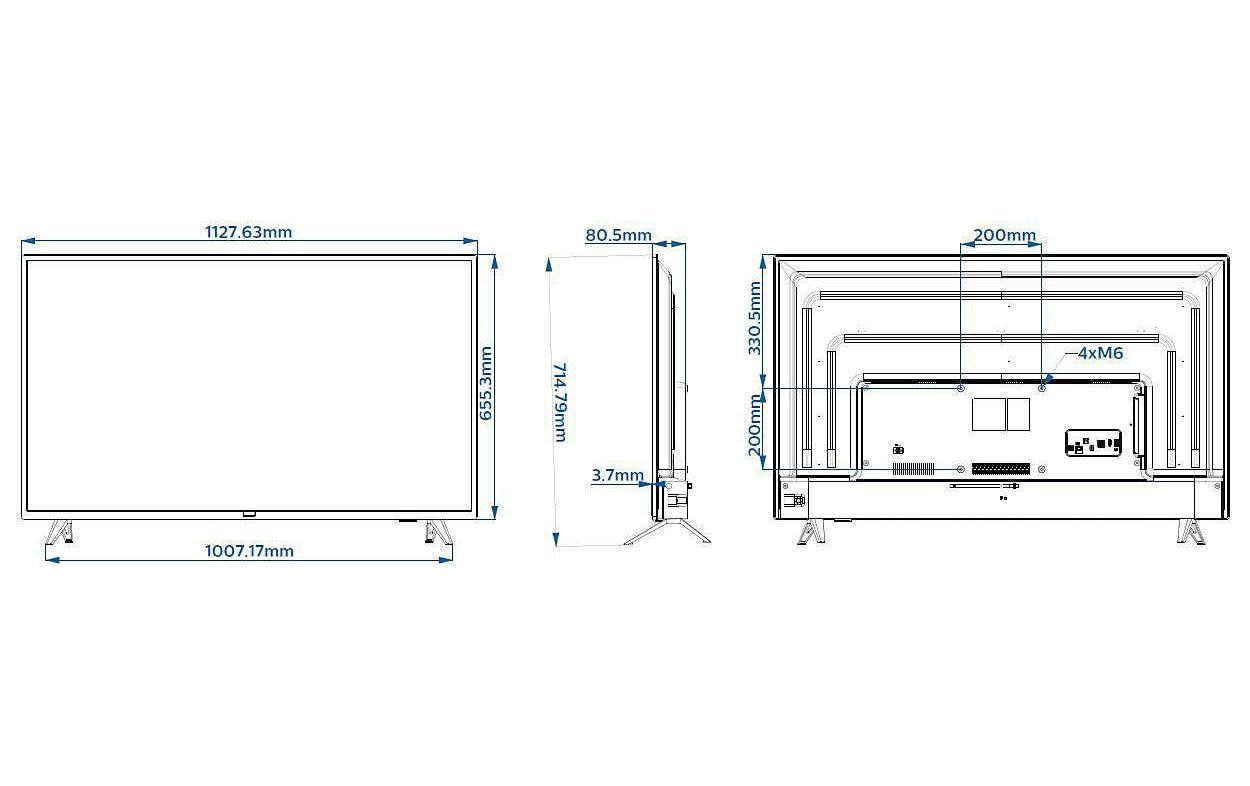 Philips LCD-LED Fernseher »50HFL5014/12 50"«
