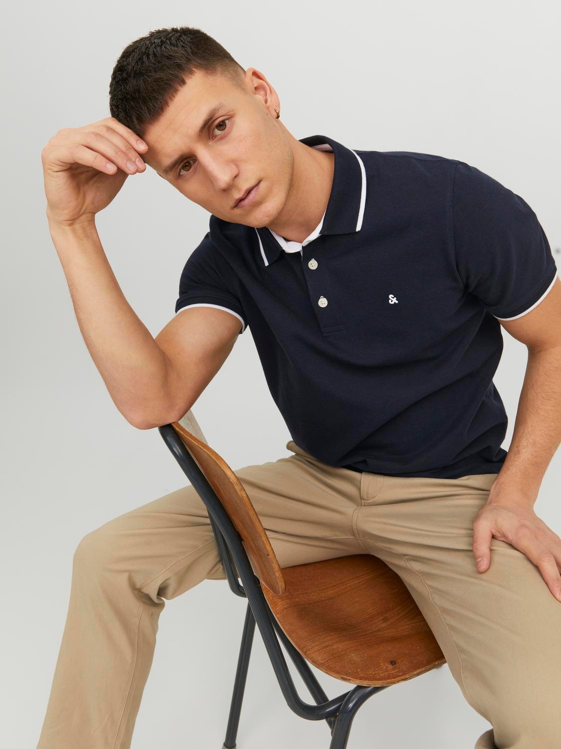 Jack & Jones Poloshirt »JJEPAULOS POLO SS NOOS«, mit Logo Stickerei