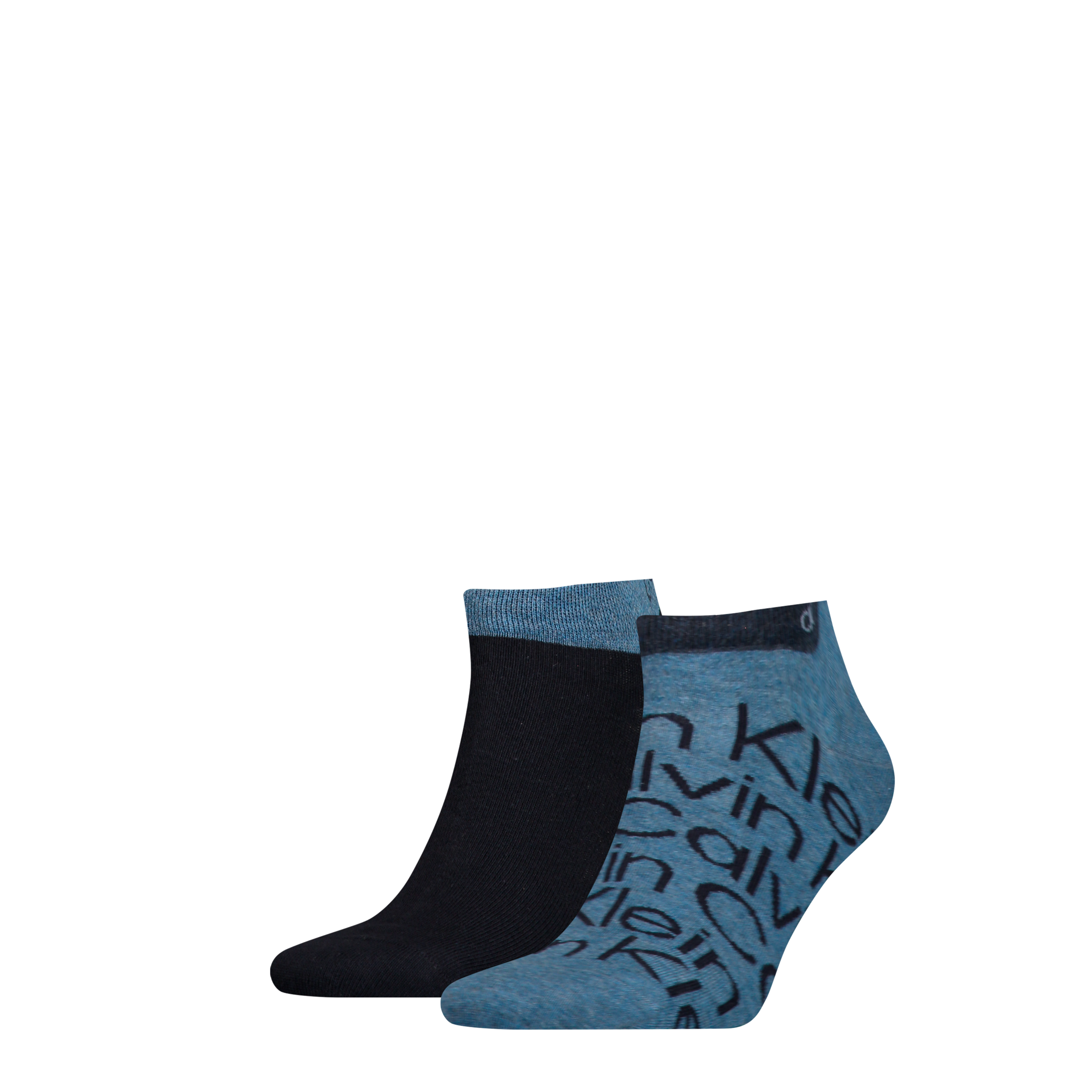 Calvin Klein Jeans Sneakersocken »CK MEN SNEAKER 2P ALL OVER PRINT« 2 Paar, All-Over-Muster, uni, Logoschriftzug, atmungsaktiv