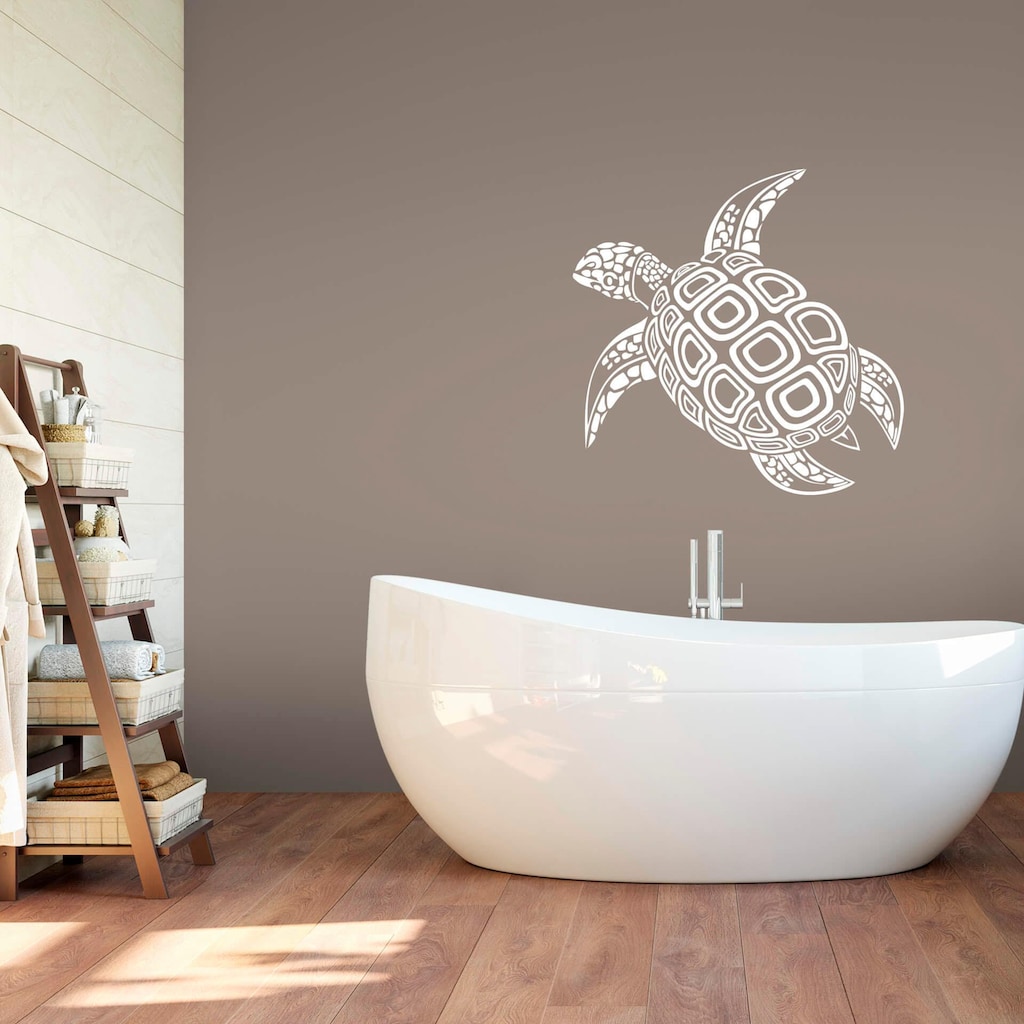 Wall-Art Wandtattoo »Badezimmer Schildkröte«