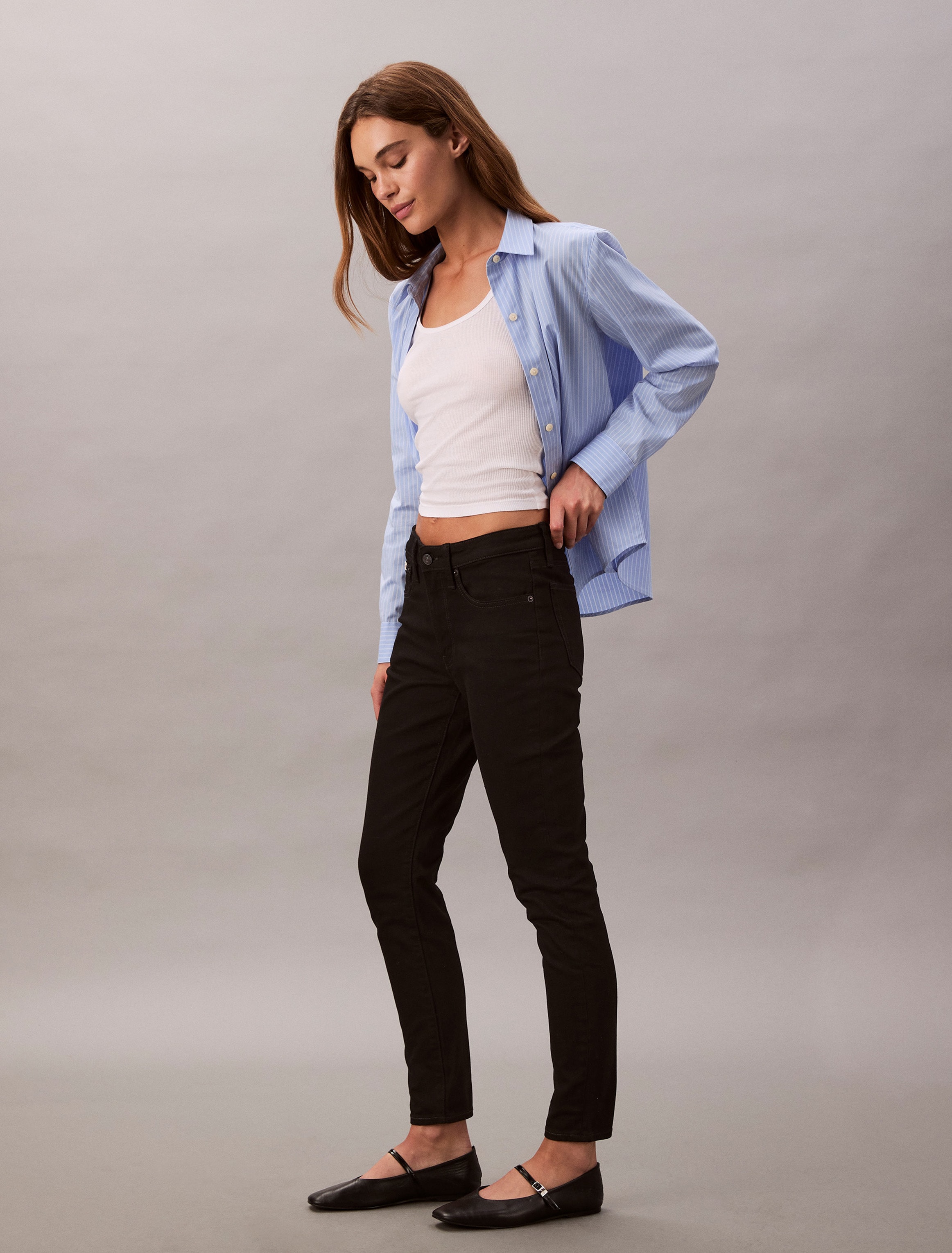 Calvin Klein Jeans Skinny-fit-Jeans »MID RISE SKINNY« Mit Gürtelschlaufen