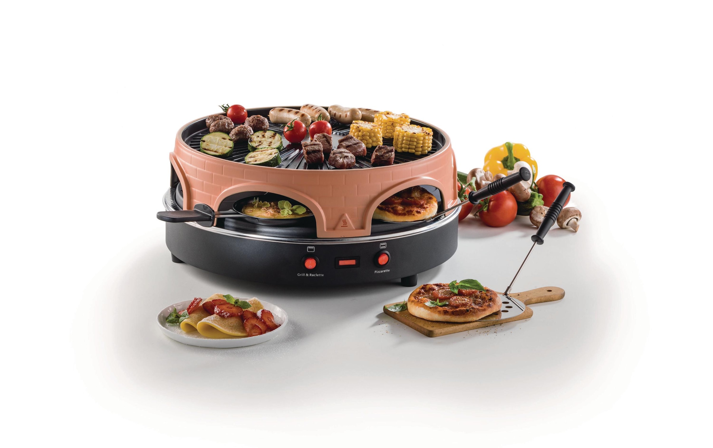 KOENIG Pizzaofen »Pizza/Raclette-Grill 4in1«