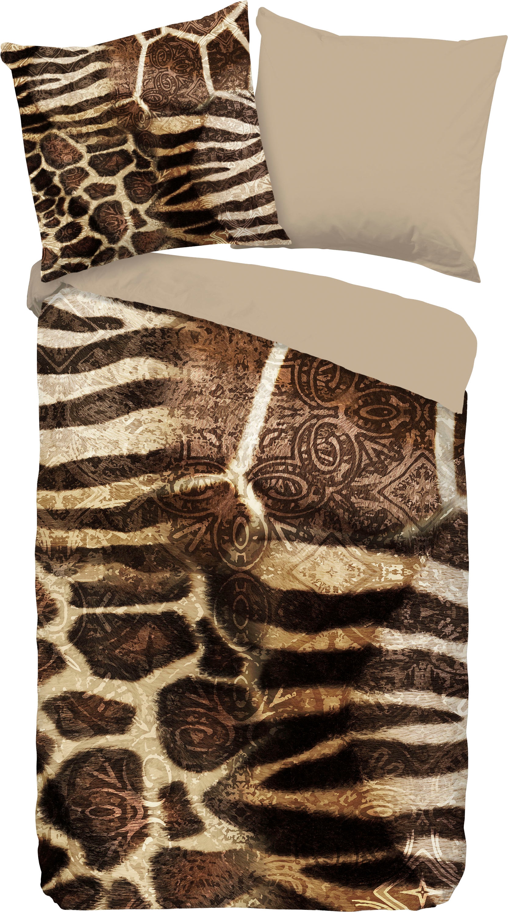 PURE luxury collection Wendebettwäsche »Kinga«, mit Tierprint