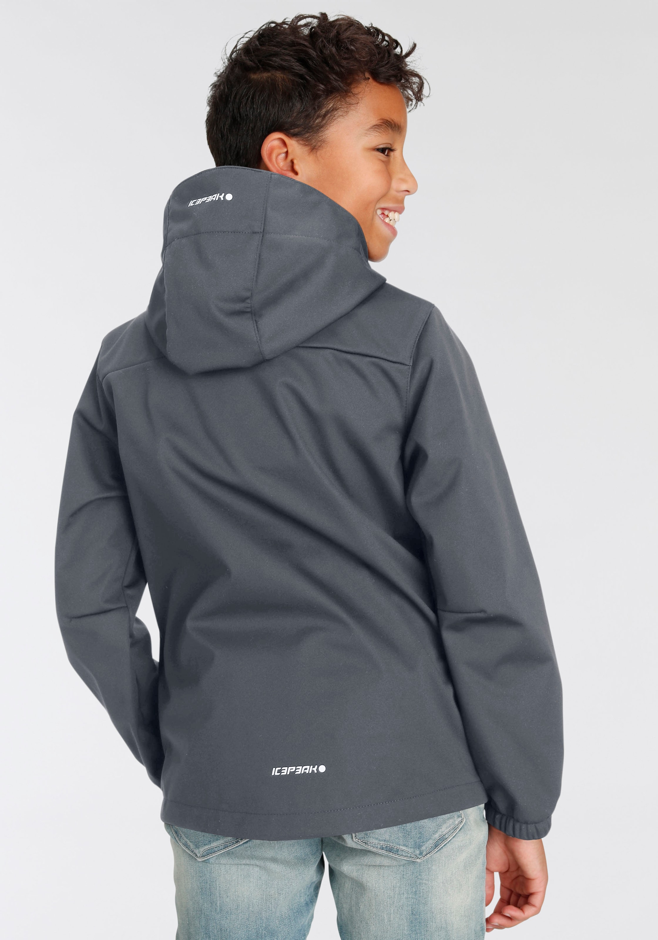 Icepeak Softshelljacke »KONAN JR«, (1 St.), mit Kapuze