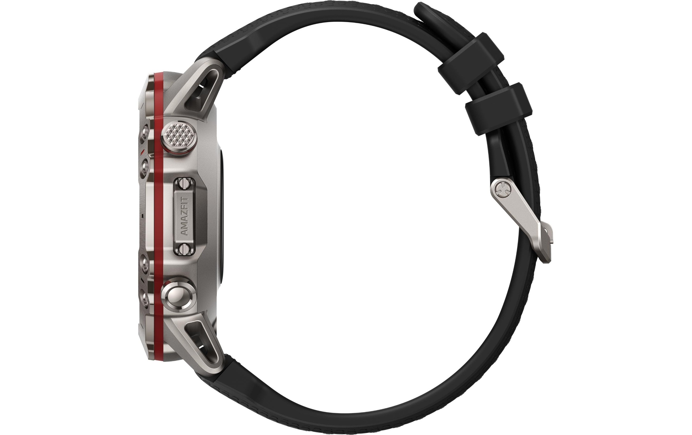 Amazfit Smartwatch »Falcon Titanium / Black Strap«, (3,23 cm / 1,28 Zoll),)