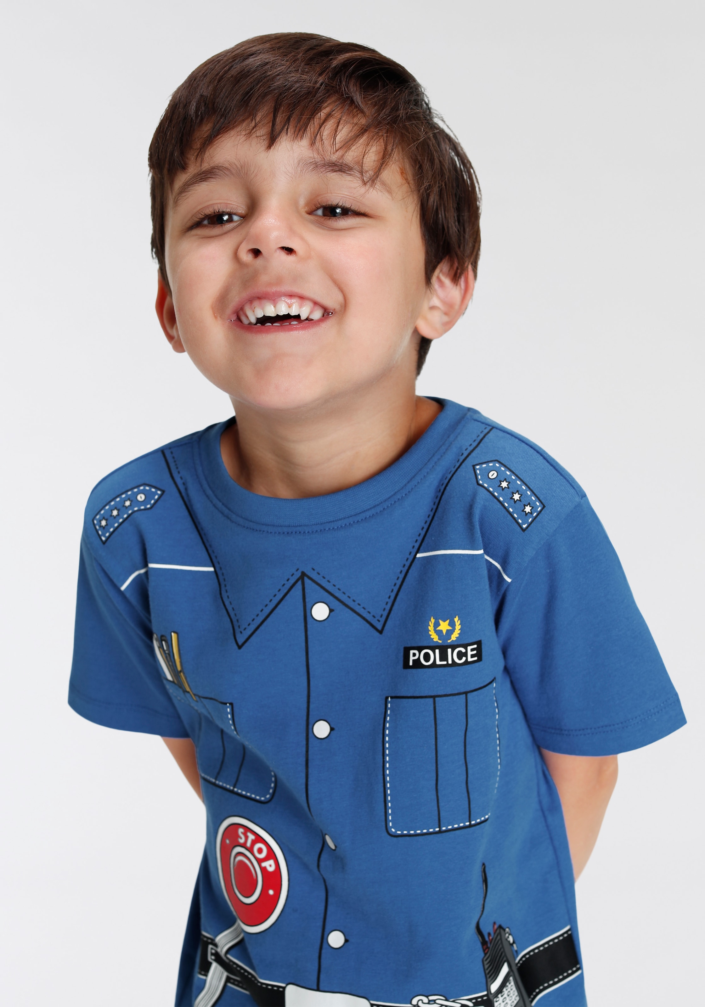 Druck Uniform | entdecken T-Shirt Jelmoli-Versand günstig ✵ »POLIZEI«, KIDSWORLD