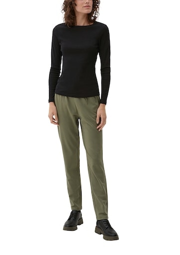 s.Oliver Langarmshirt, mit U-Boot-Ausschnitt