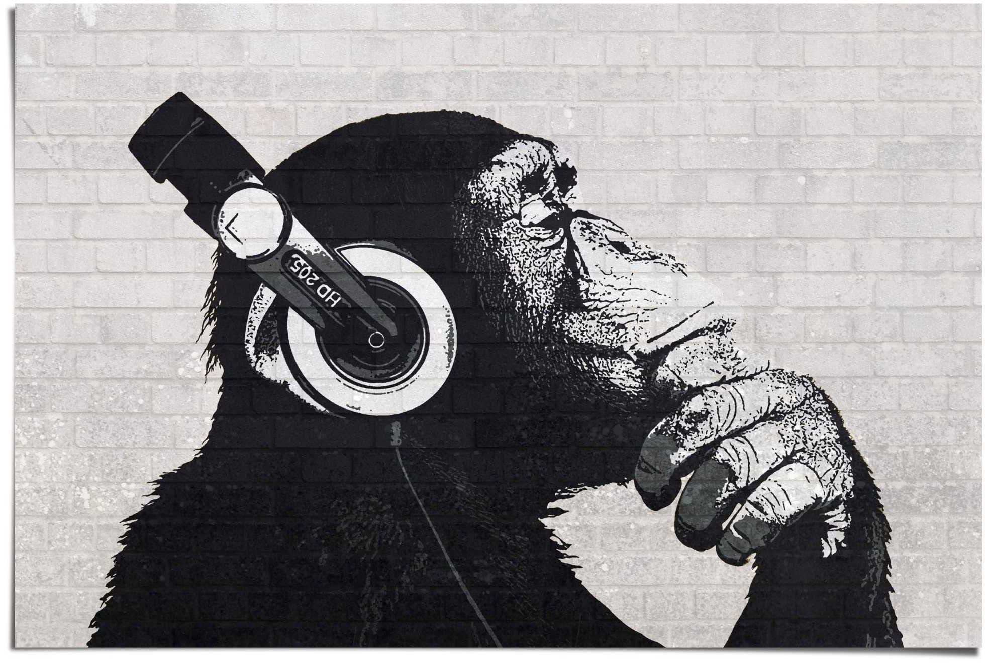 ❤ Reinders! Poster »Poster Schimpanse Wand«, Affen, (1 St.) bestellen im  Jelmoli-Online Shop | Kunstdrucke