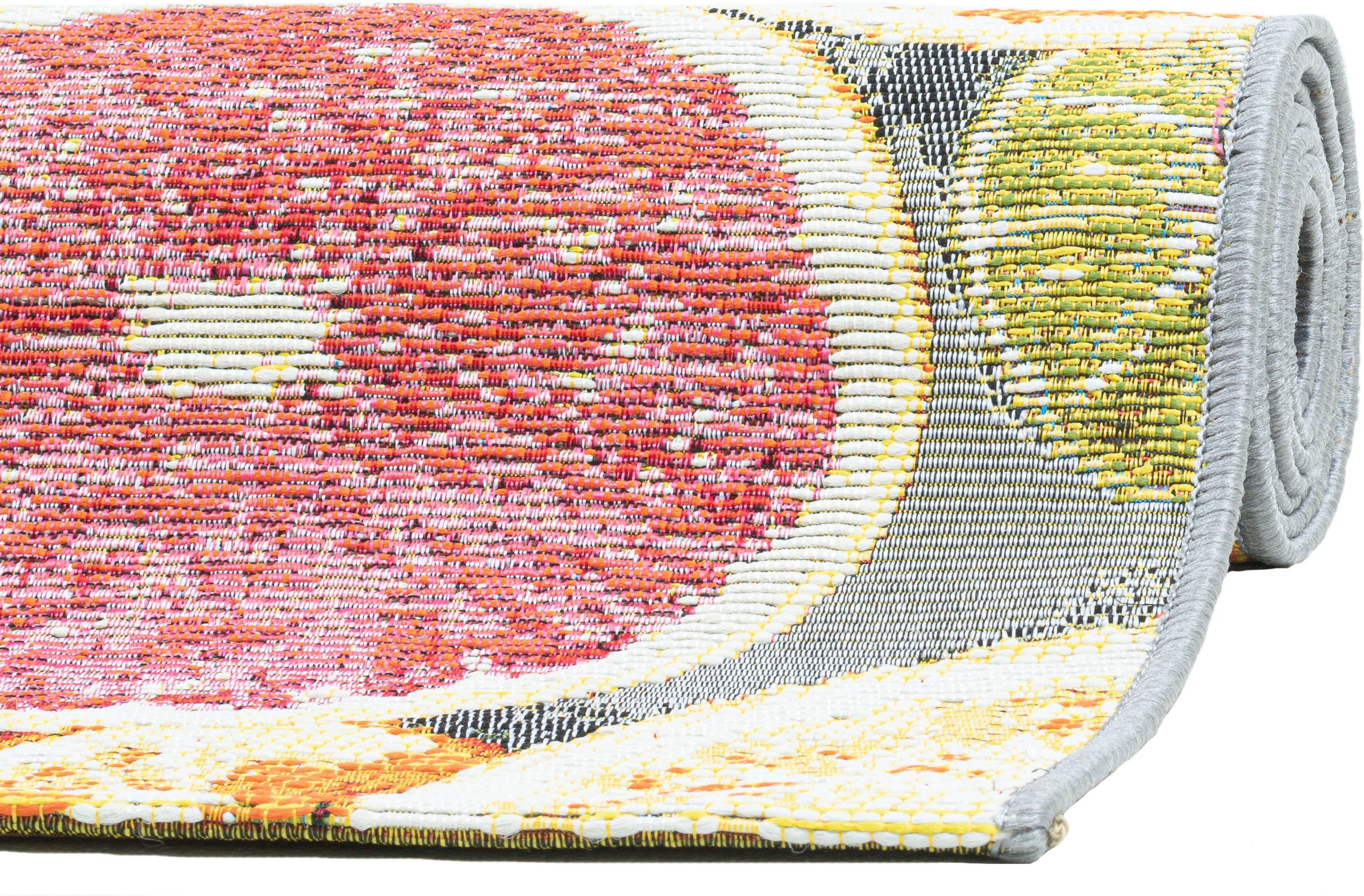 Sansibar Teppich »Rantum Beach 003«, rechteckig, 5 mm Höhe, Flachgewebe, modernes Sommer Design, In- und Outdoor geeignet