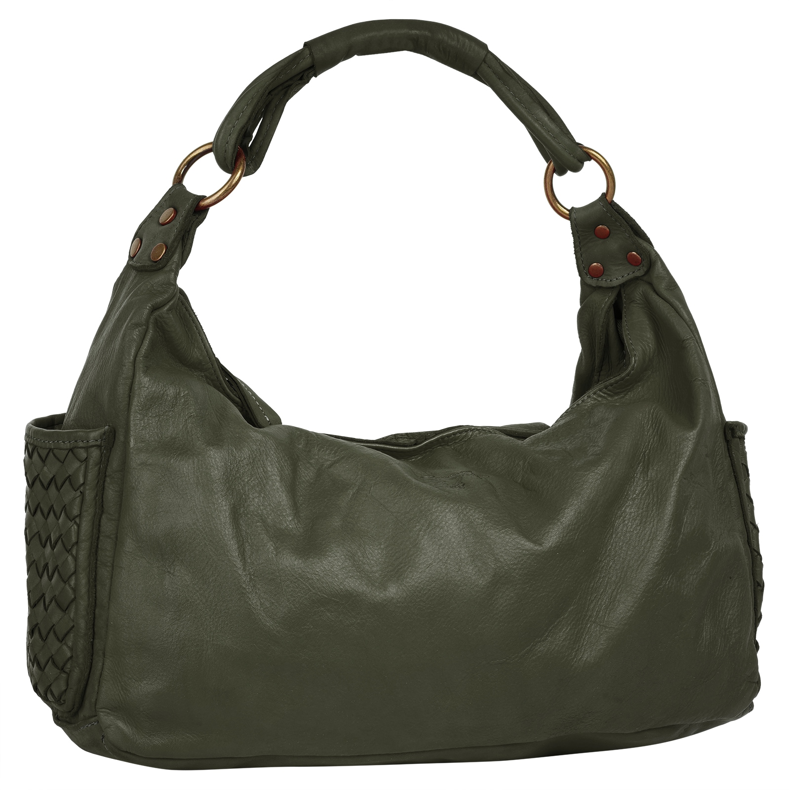 Samantha Look Henkeltasche, echt Leder, Made in Italy