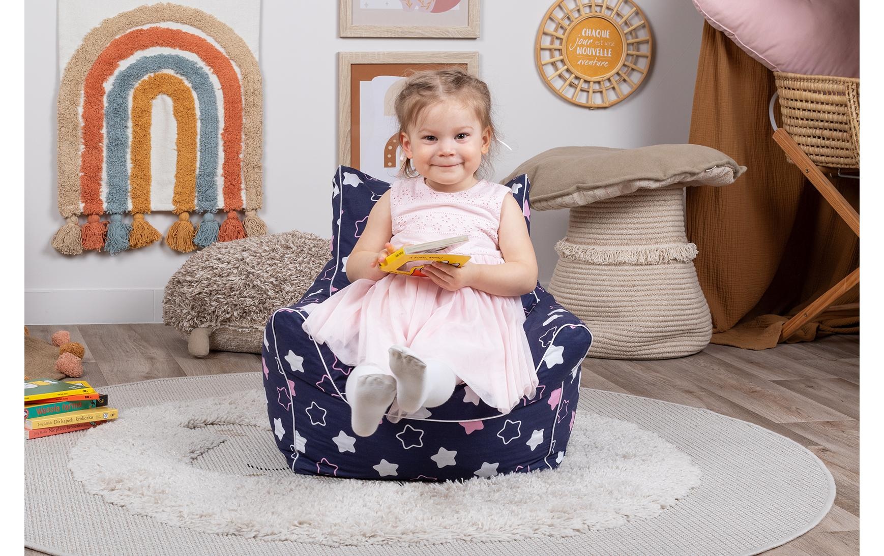 Knorrtoys® Sitzsack »«Star blue pink»«