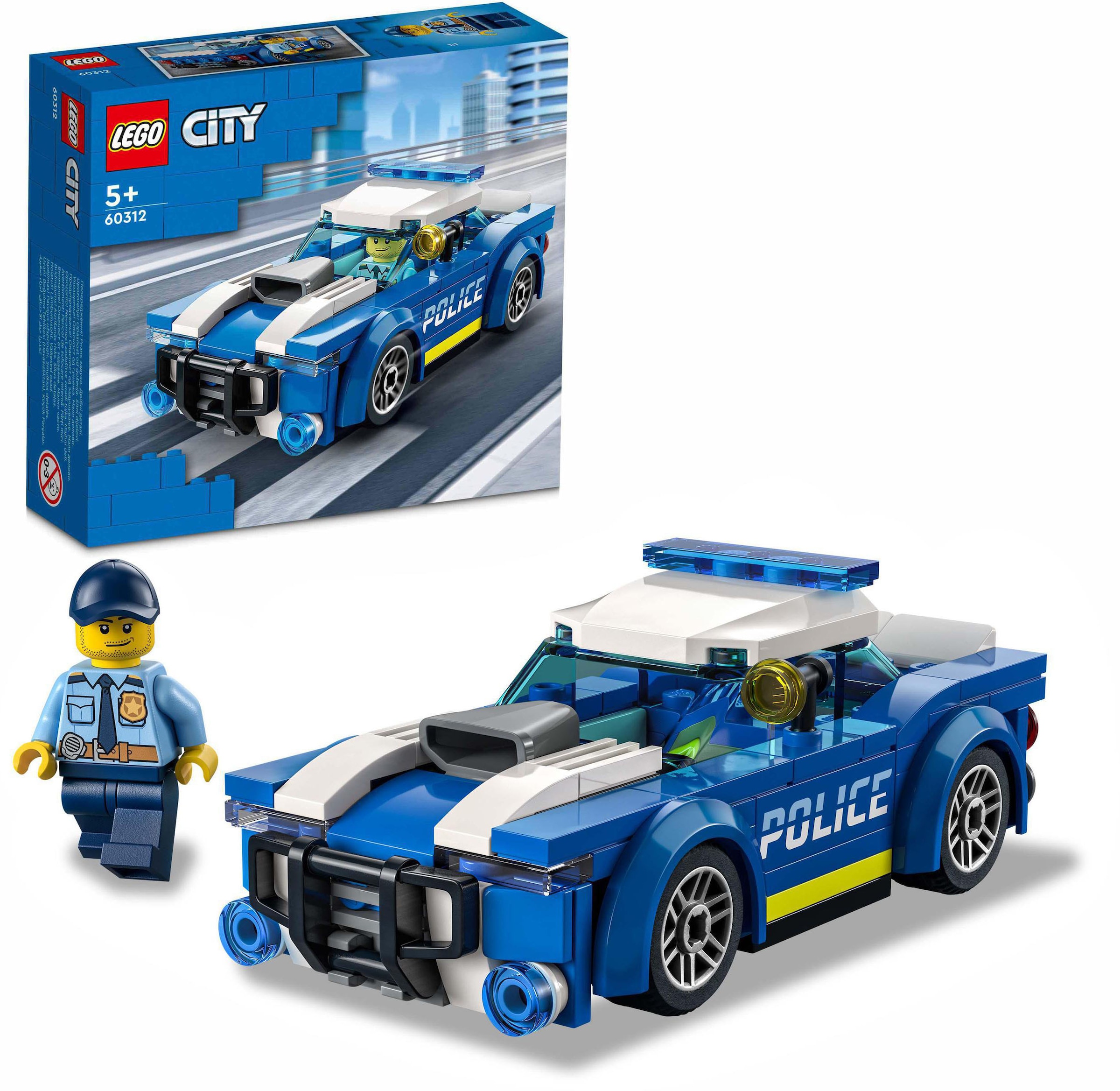 LEGO Konstruktionsspielsteine "Polizeiauto (60312), LEGO City"