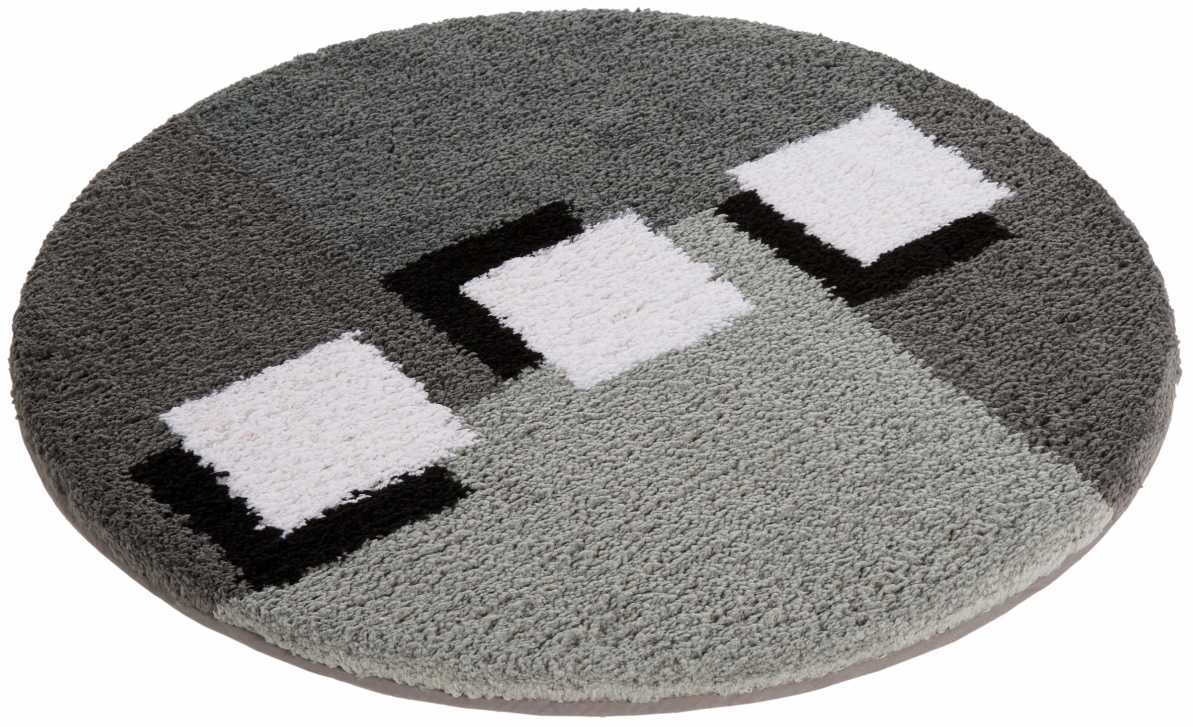 my home Badematte »Ada, Badvorleger, Badezimmer Teppich«, rutschhemmend beschichtet, schnell trocknend-strapazierfähig-fussbodenheizungsgeeignet, Badteppich, Badematten auch als 3 teiliges Set erhältlich