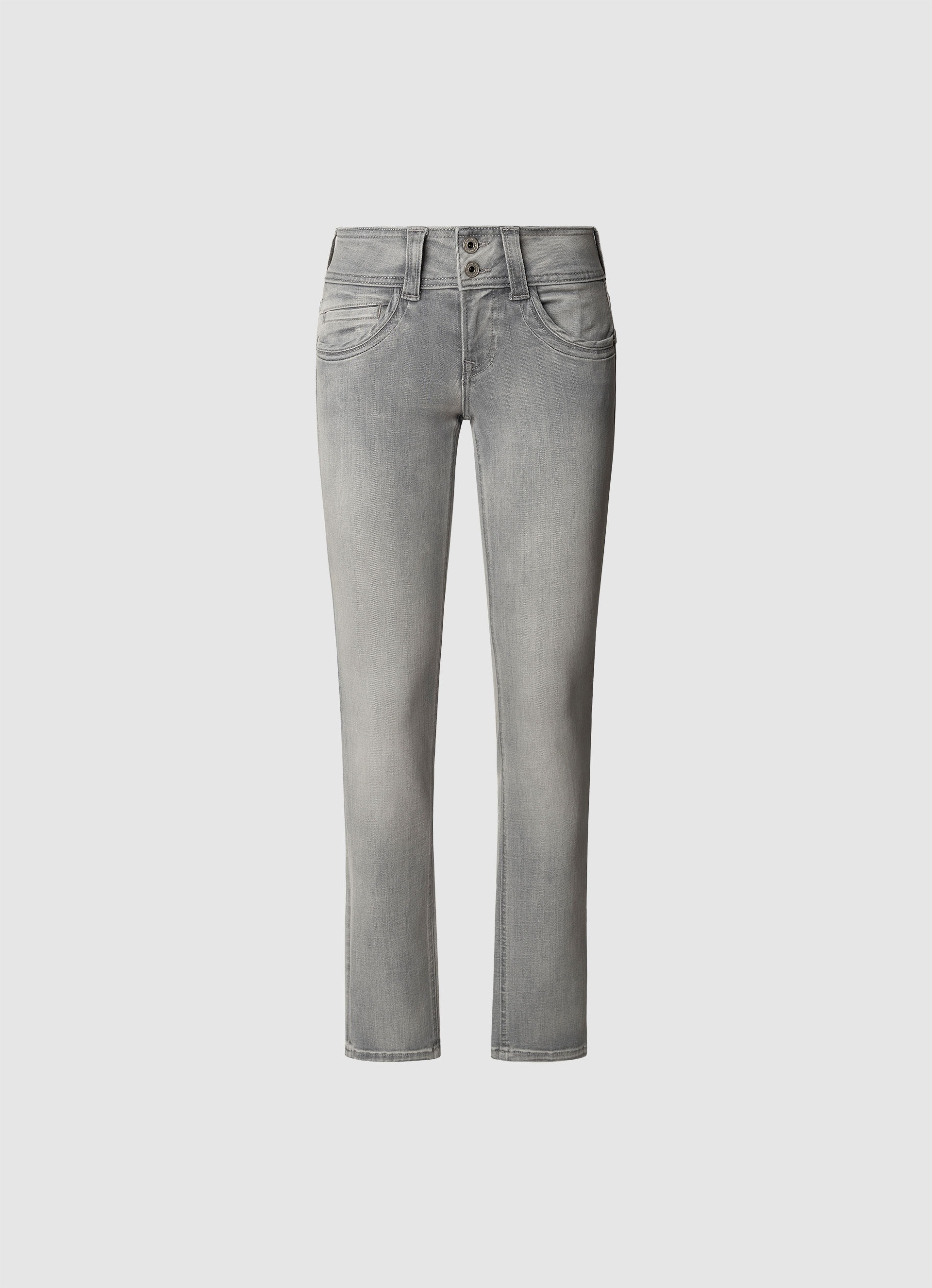 Pepe Jeans Straight-Jeans »GEN« in Baumwoll-Qualtät mit geradem Bein und Doppel-Knopf-Bund
