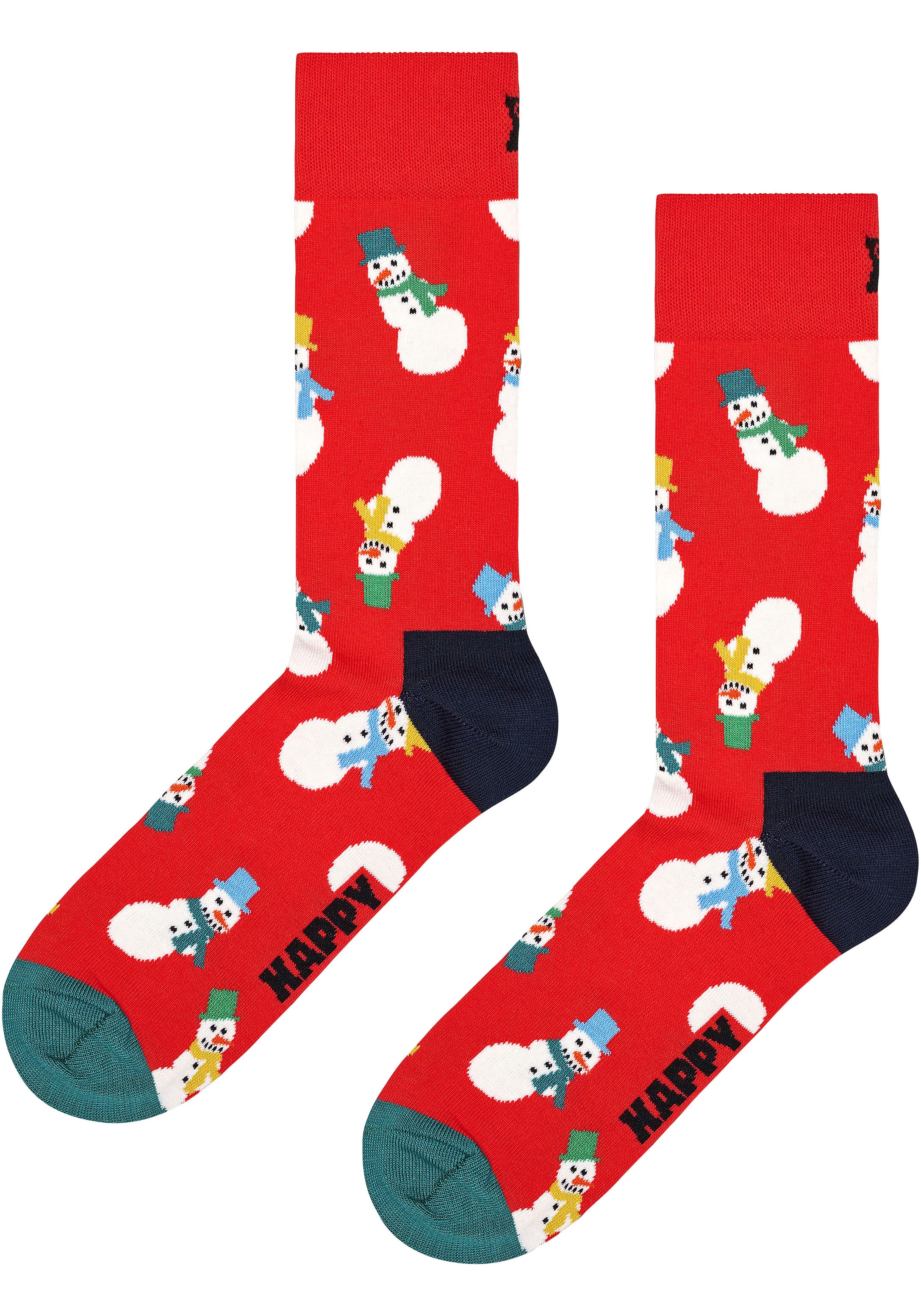 Happy Socks Socken, (3 Paar), Snowman Gift Box