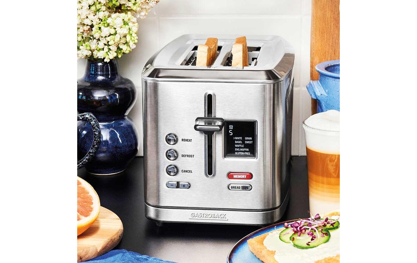 Gastroback Toaster »Digital 2S Silber«, für 2 Scheiben, 950 W