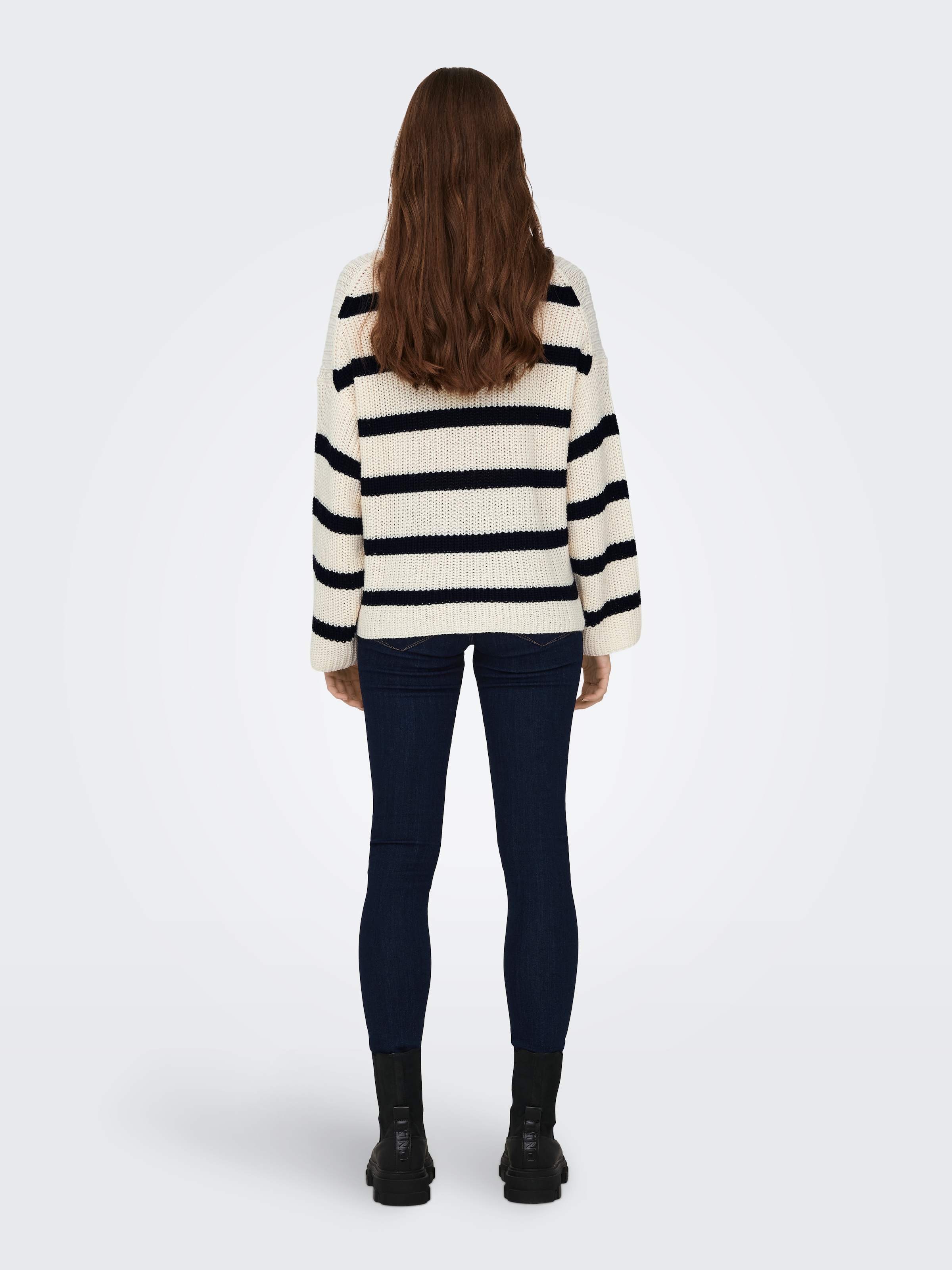 JDY Strickpullover »JDYJUSTY L/S STRIPE PULLOVER KNT NOOS«
