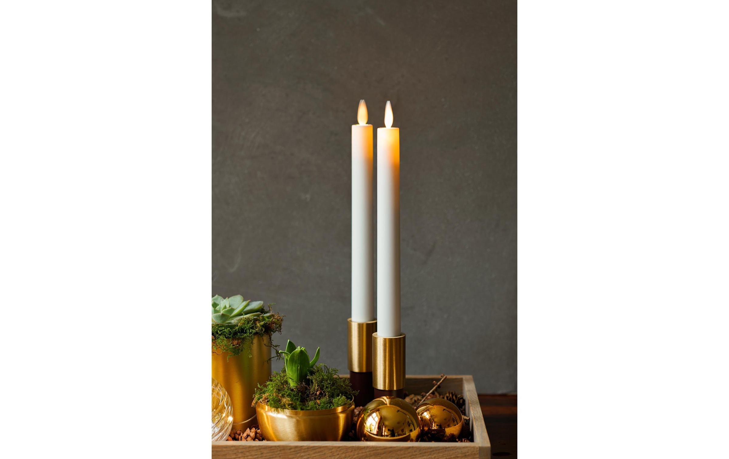 Sirius LED-Kerze »LED-Stabkerzen Set Sara 2tlg weiss«