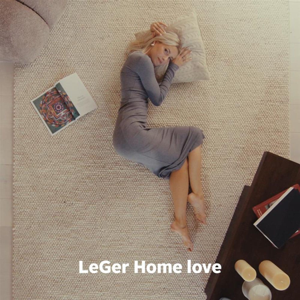 LeGer Home by Lena Gercke Wollteppich »Ainhoa, handgewebt, Wolle«, rechteckig, 12 mm Höhe, einfarbig, Wolle, Teppich, Wohnzimmer, Schlafzimmer, Esszimmer