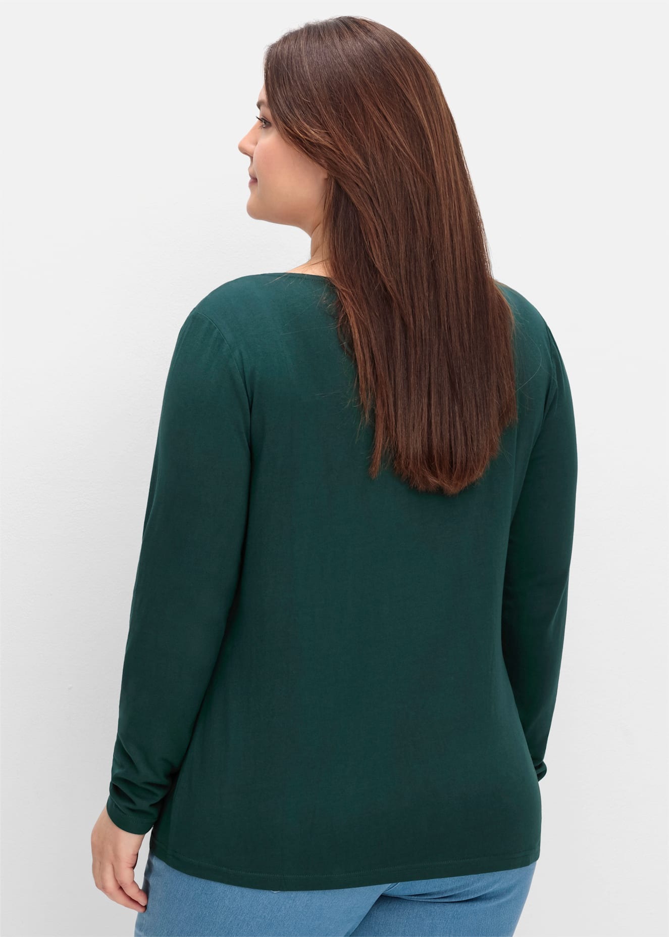 sheego by Joe Browns Langarmshirt »Langarmshirt«, (1 tlg.)