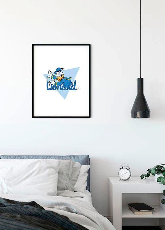Komar Bild »Donald Duck Triangle«, Disney, (1 St.), Wandbild zur Dekoration im Kinderzimmer - ohne Rahmen