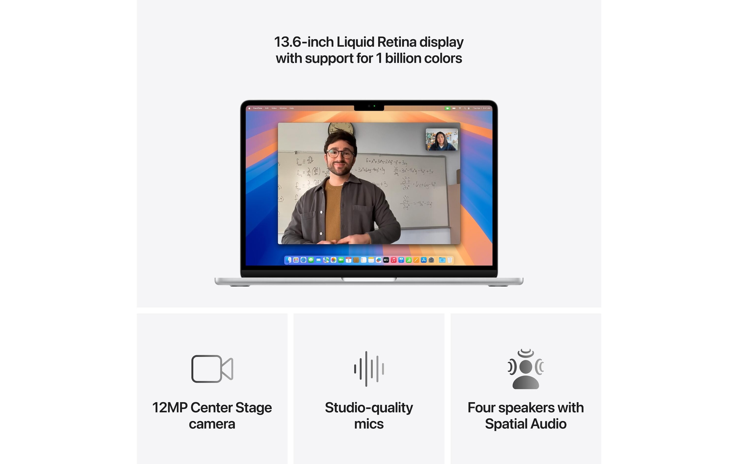 Apple Notebook »MacBook Air 13 2025 M4 10C GPU / 16 GB / 512 GB Silber«, 34,54 cm, / 13,6 Zoll, Apple, M4, 512 GB SSD