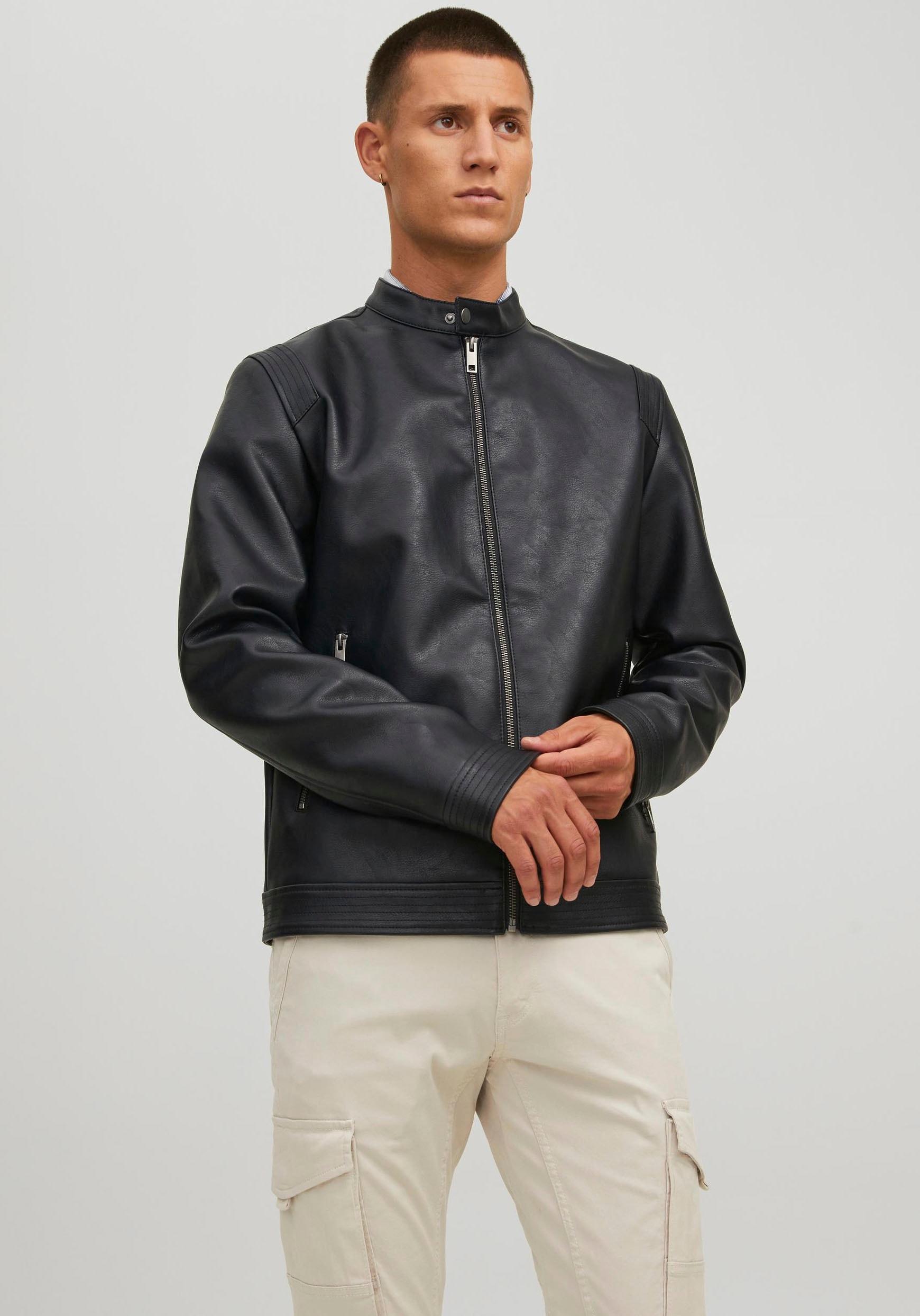 Jack & Jones Bikerjacke »JJEROCKY CLEAN JACKET NOOS«