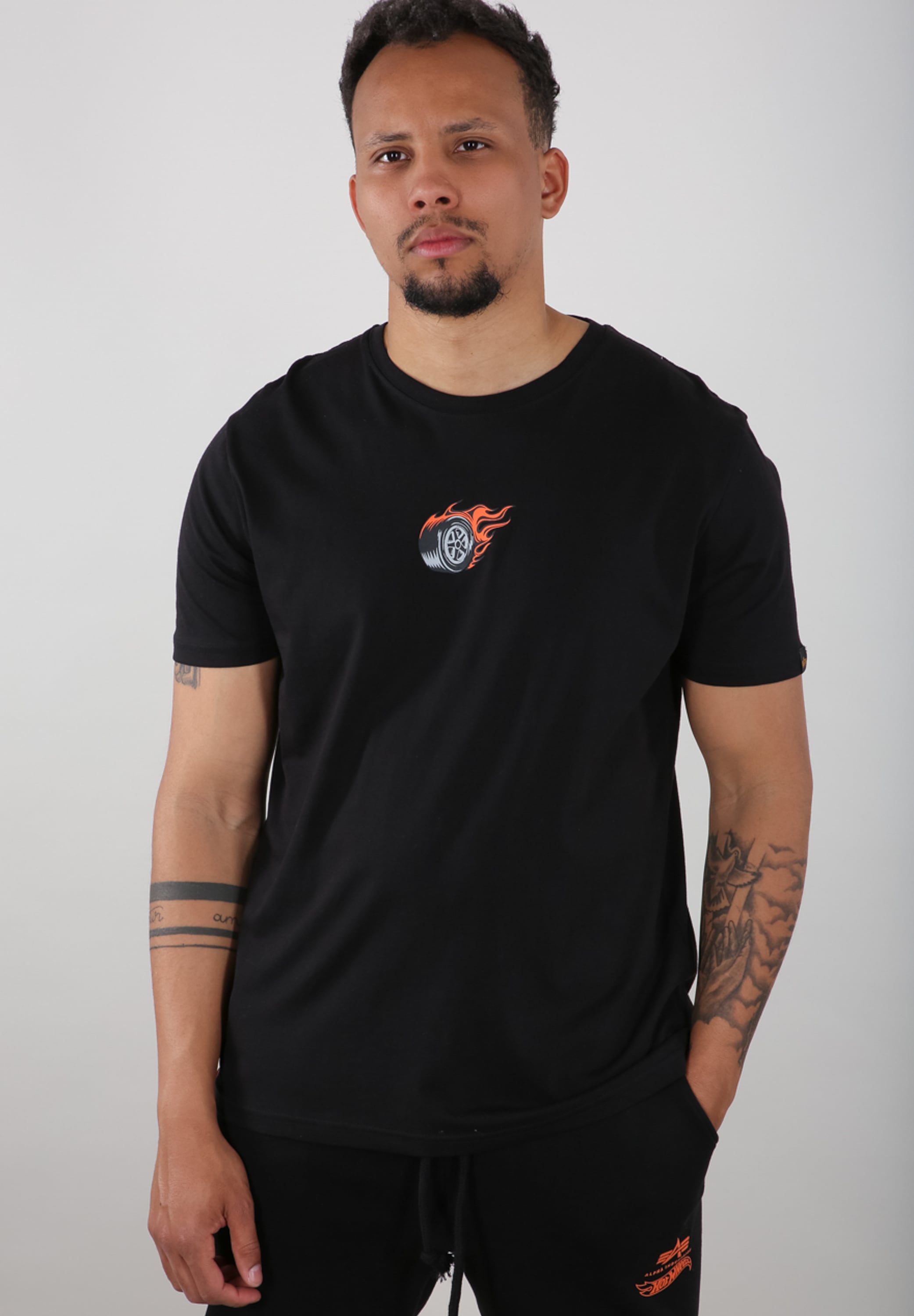 Alpha Industries Longsleeve »Alpha Industries Men - T-Shirts Hot Wheels Back Print T-Shirt«
