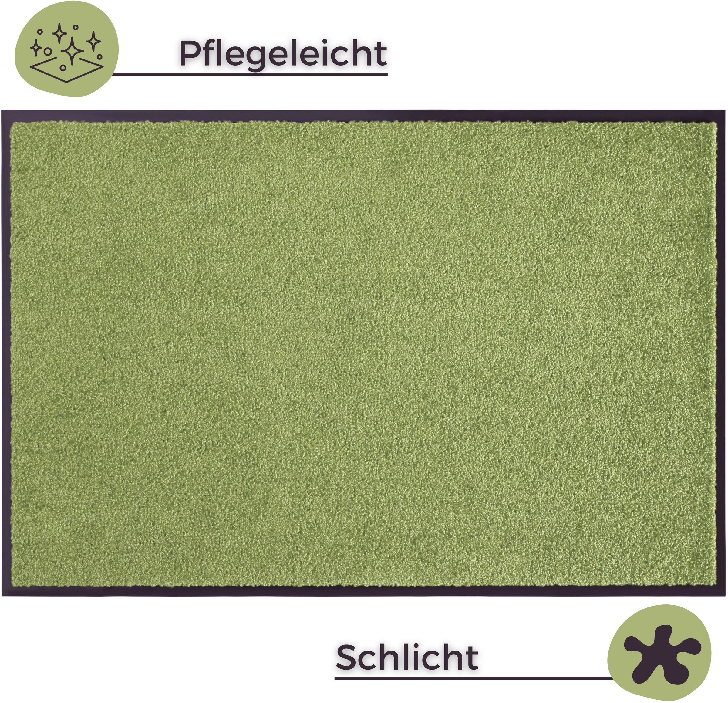 my home Fussmatte »Clean & Walk«, rechteckig, 7 mm Höhe, Schmutzfangmatte, Türmatte, In- und Outdoor, Teppich, Läufer, waschbar