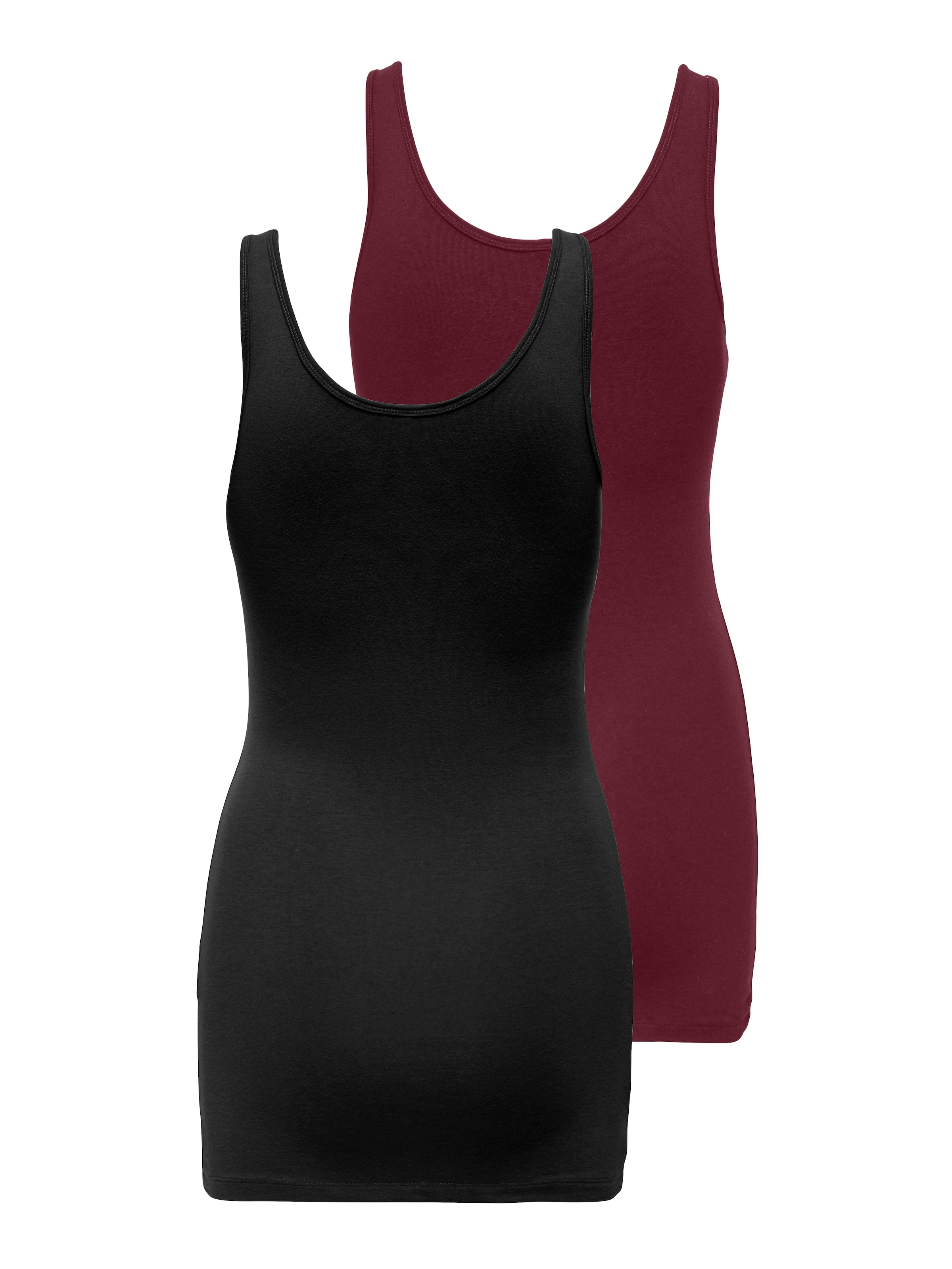 ONLY Tanktop »ONLLIVE LOVE NEW LONG TT 2PACK NOOS«, (Packung, 2er-Pack)