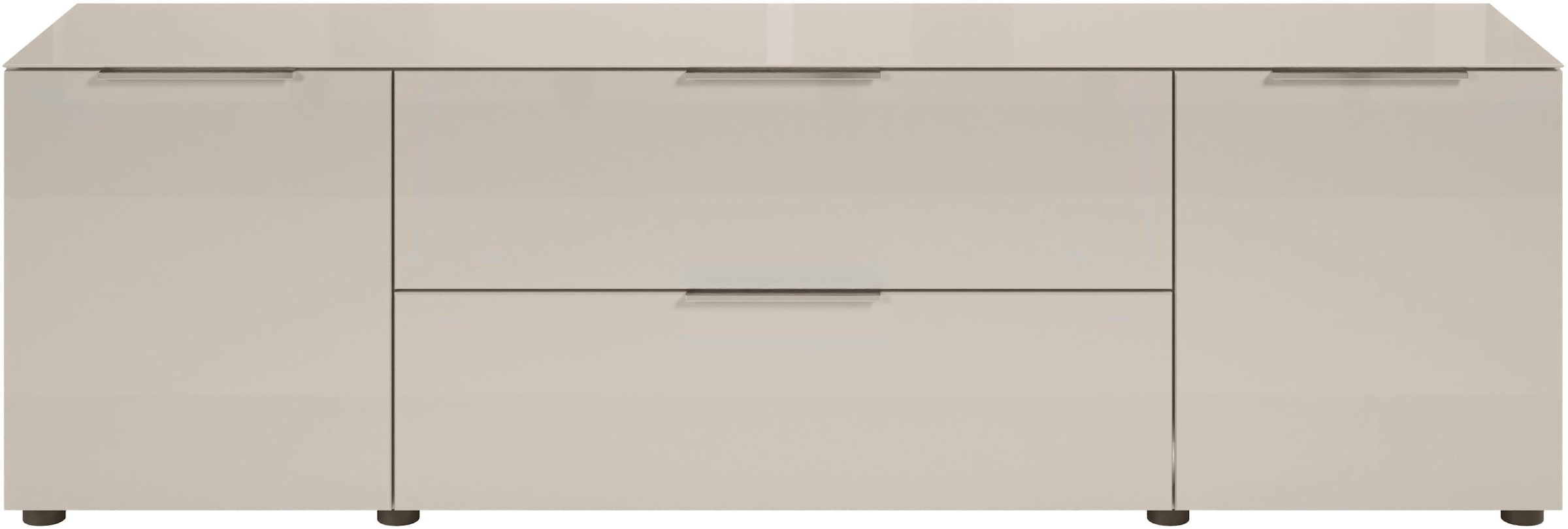 HBZ Lowboard »Santorin, BxHxT 180x99x40 cm«, (1 St.), Breite 180cm, Softclose für Türen und Schubkästen, Melaminbeschichtung