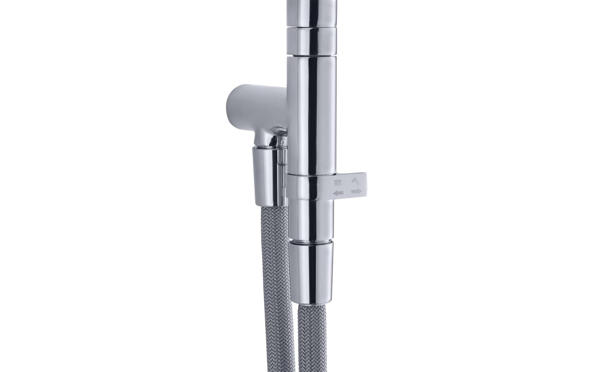 diaqua® Brausegarnitur »Naiad Turn, Verchromt«