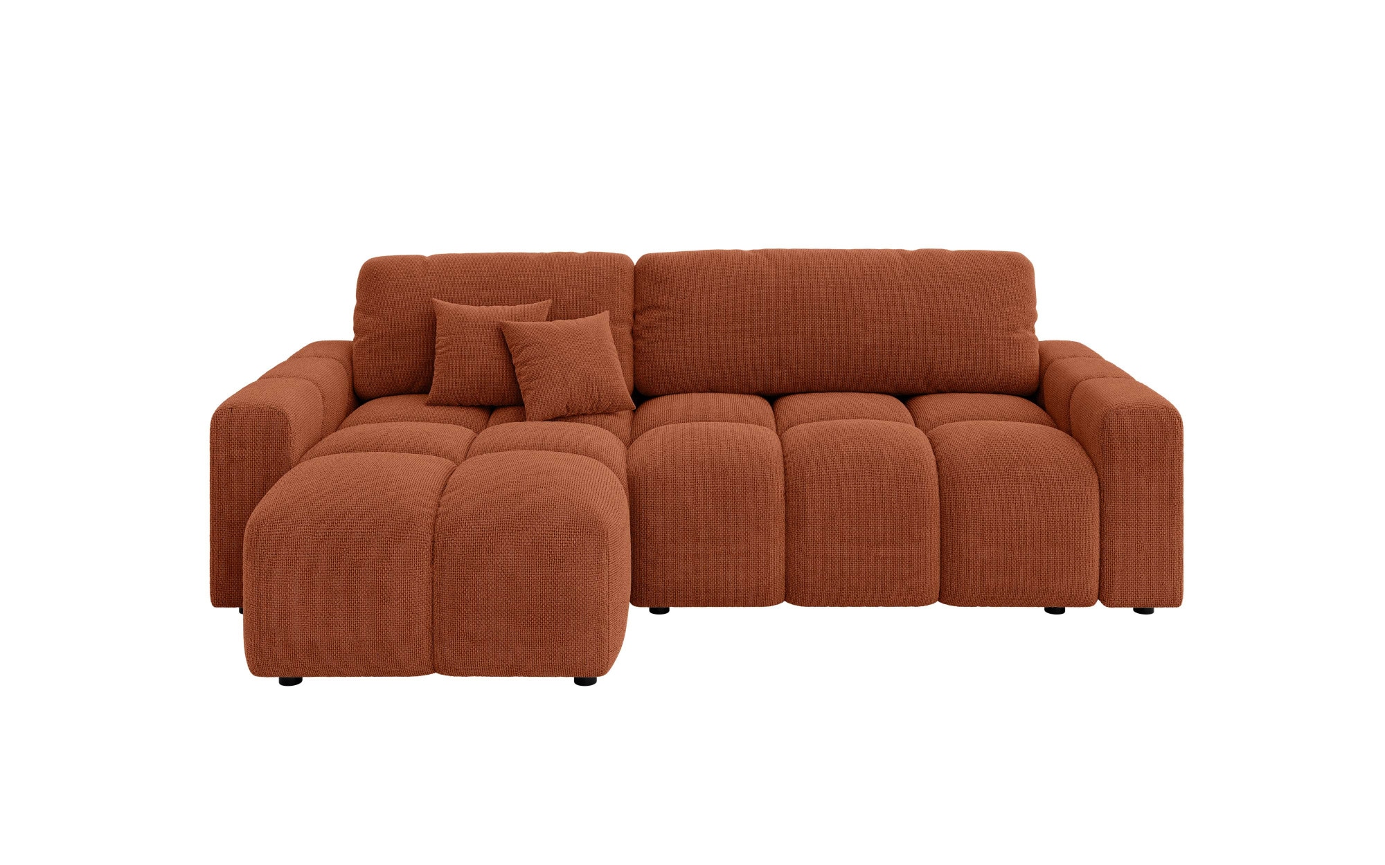 INOSIGN Ecksofa »FELICI, Schlafsofa 233cm, L-Form mit Recamiere beidseitig montierbar«, Designsofa mit Bettfunktion und Bettkasten, Masse B/T/H: 233/142/88 cm