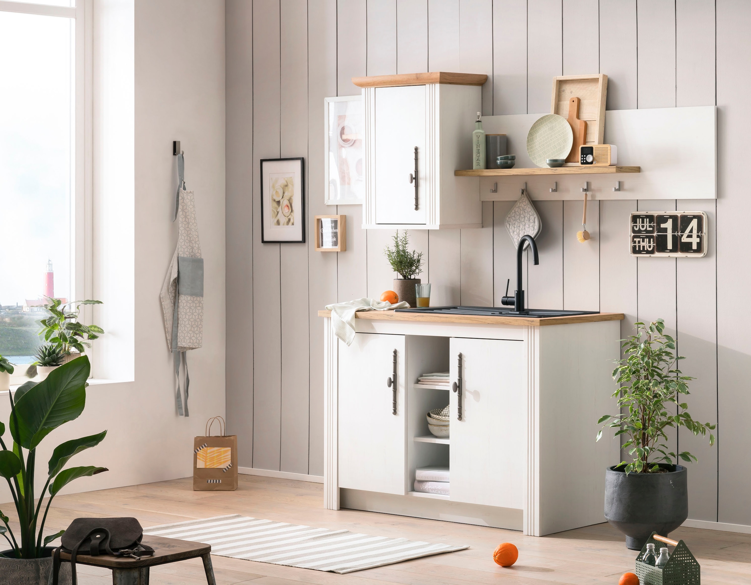 KOCHSTATION Hängeschrank »Westminster«, im romantischen Landhausstil, Breite 56 cm