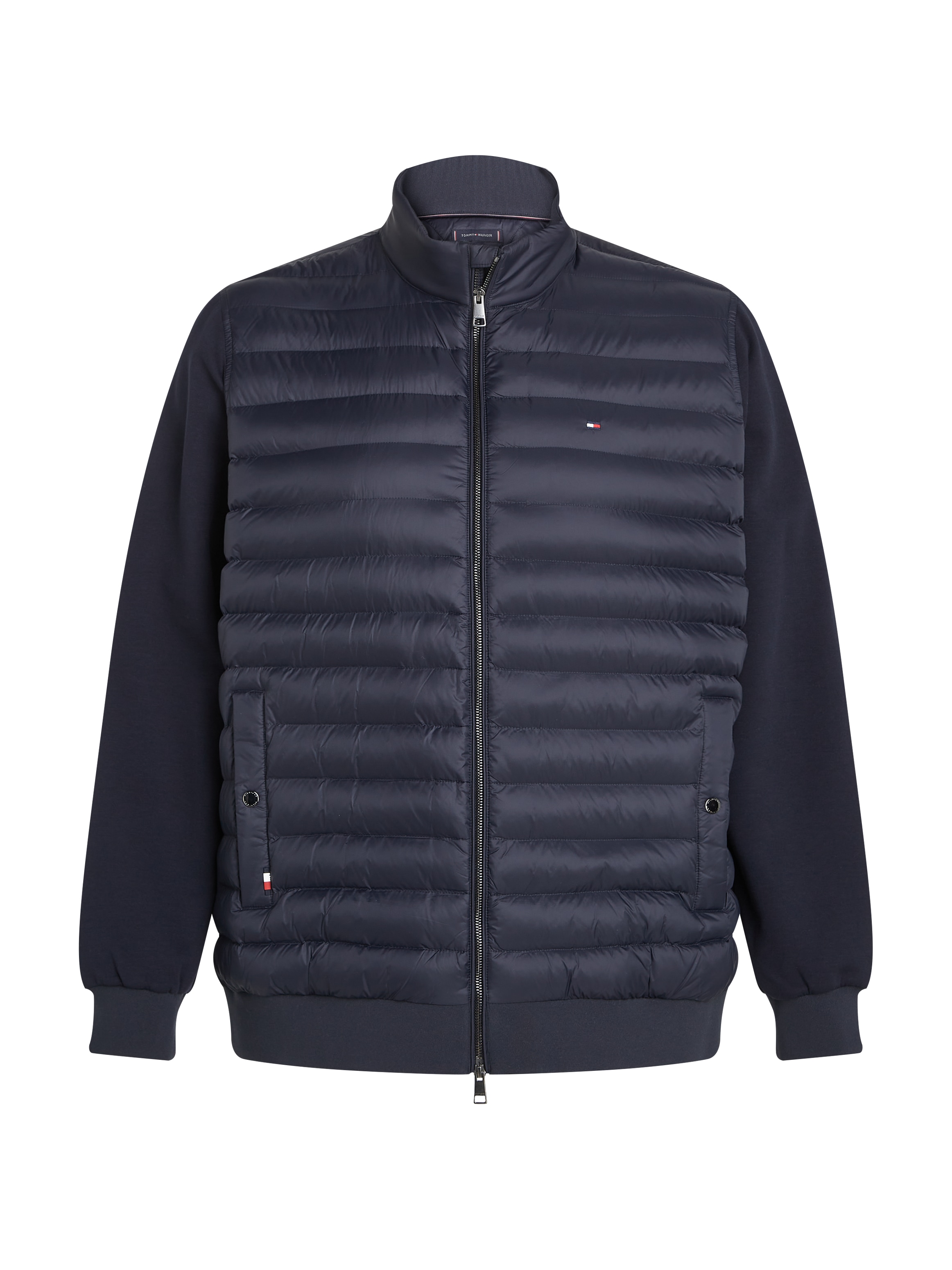 Tommy Hilfiger Big & Tall Collegejacke »BT-MIX MEDIA STAND CLLR-B«, in Grossen Grössen, mit gesteppten Einsatz vorne
