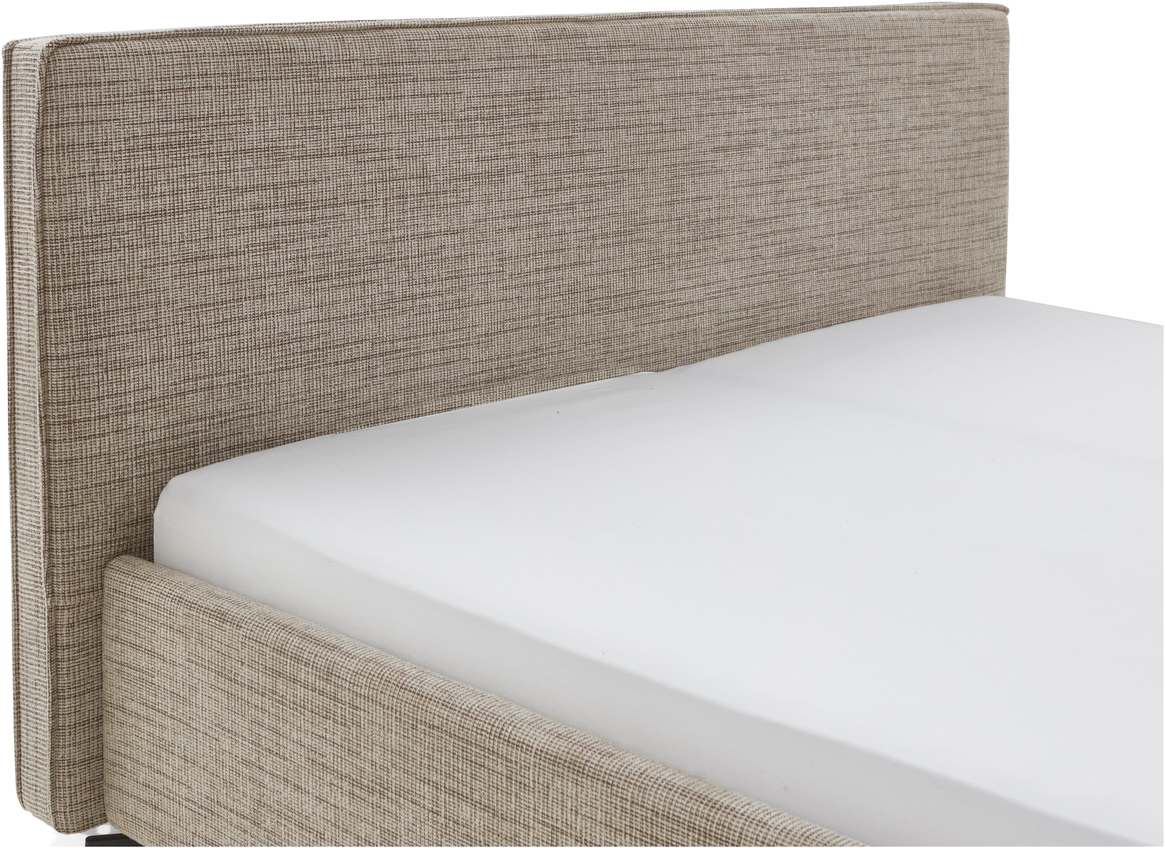 meise.möbel Polsterbett »Riva II«, mit schwarzen Metallfüssen, wahlweise mit Bettkasten