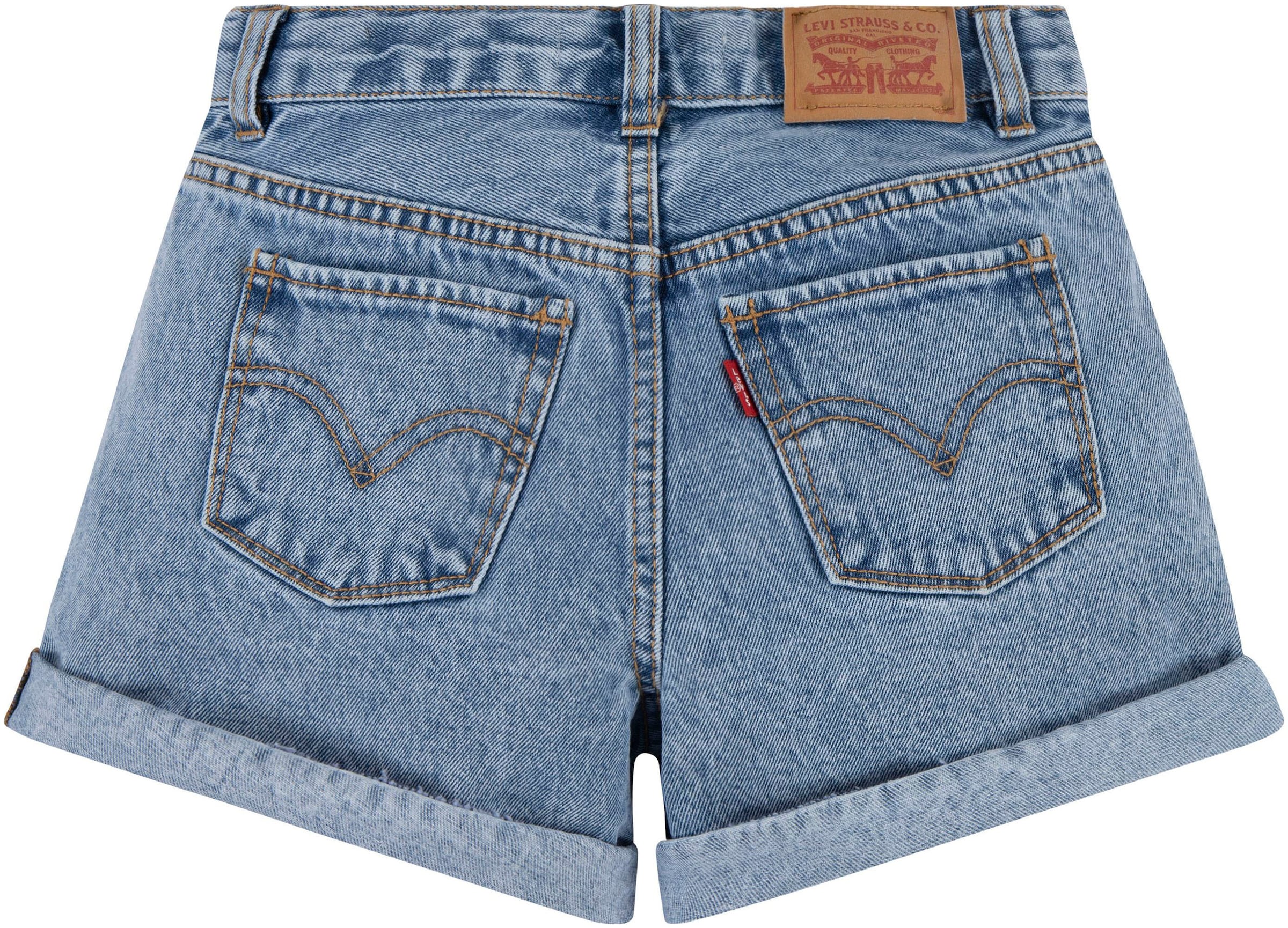 Levi's® Kids Jeansshorts »LVG MINI MOM SHORT W/ ROLL CUF«, for GIRLS