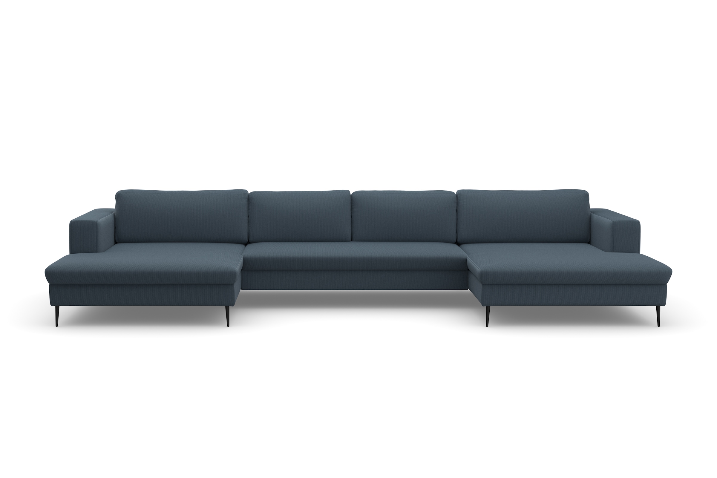 DOMO collection Wohnlandschaft »Modica U-Form«, XXL, in moderner Optik mit, 2 grosszügigen Recamieren, auch in Cord