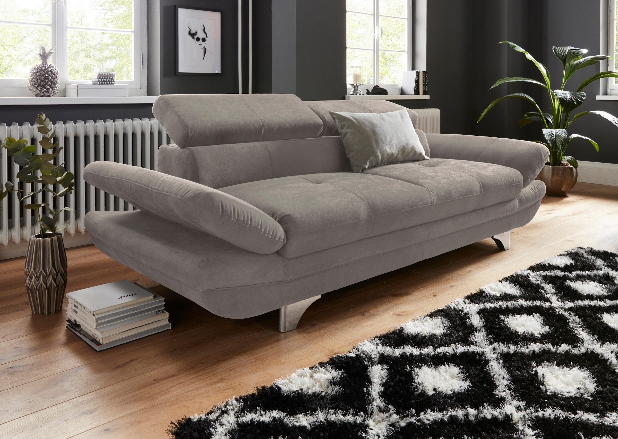 COTTA 3-Sitzer »Enterprise«, Big-Sofa, mit Armteilverstellung & Kopfteilverstellung
